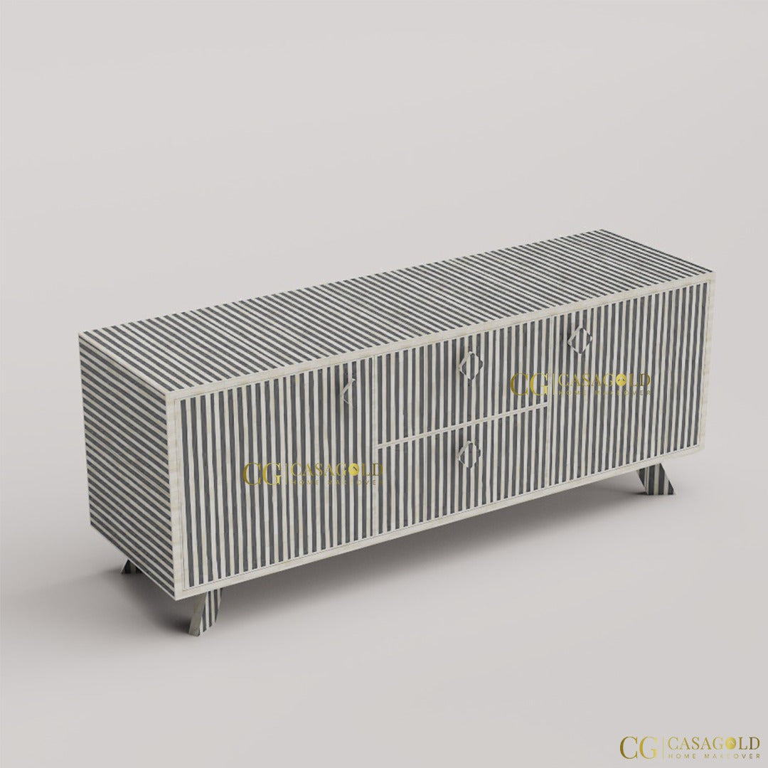 Decorative Pearl Inlay TV Cabinet