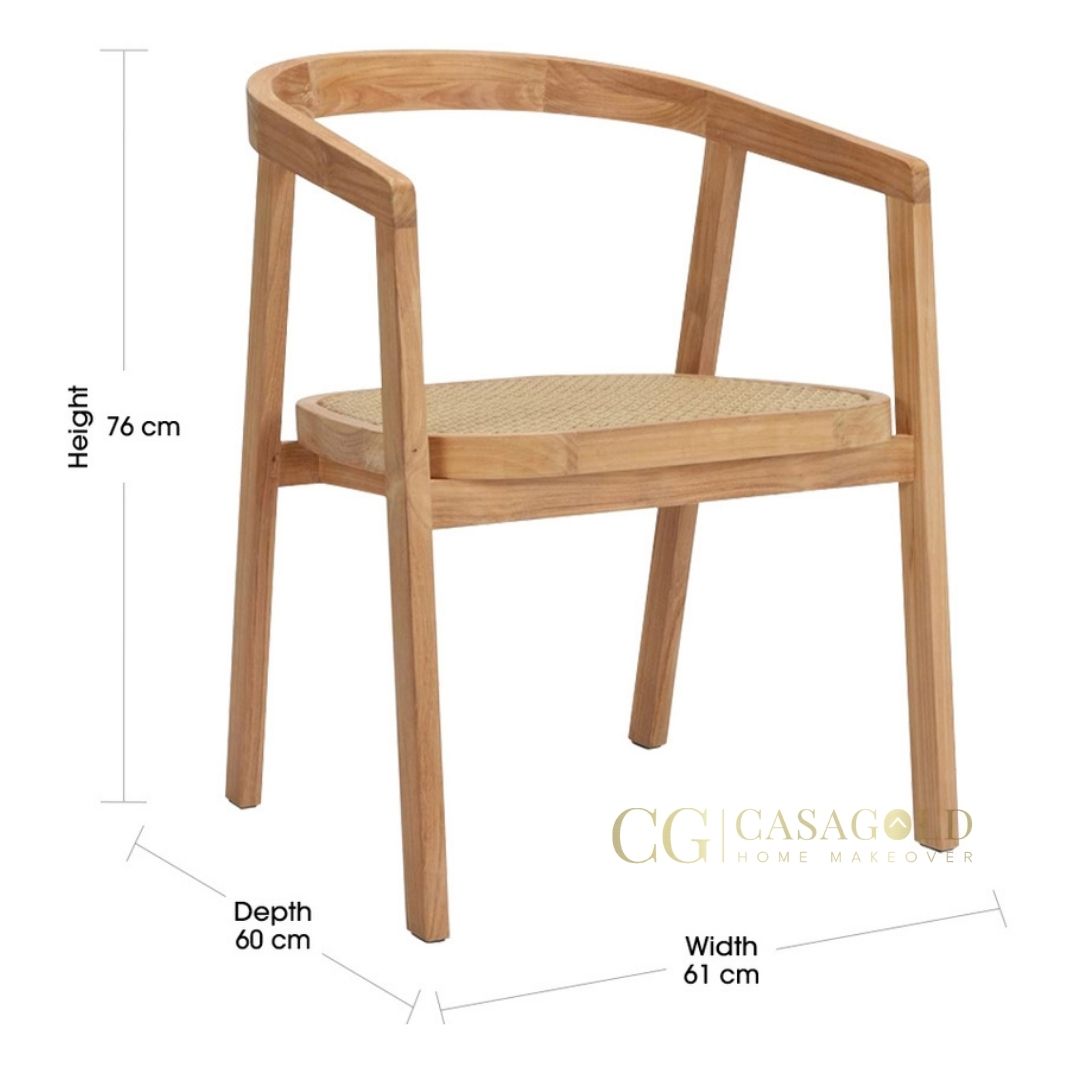 Handcrafted wooden armchair with bespoke design