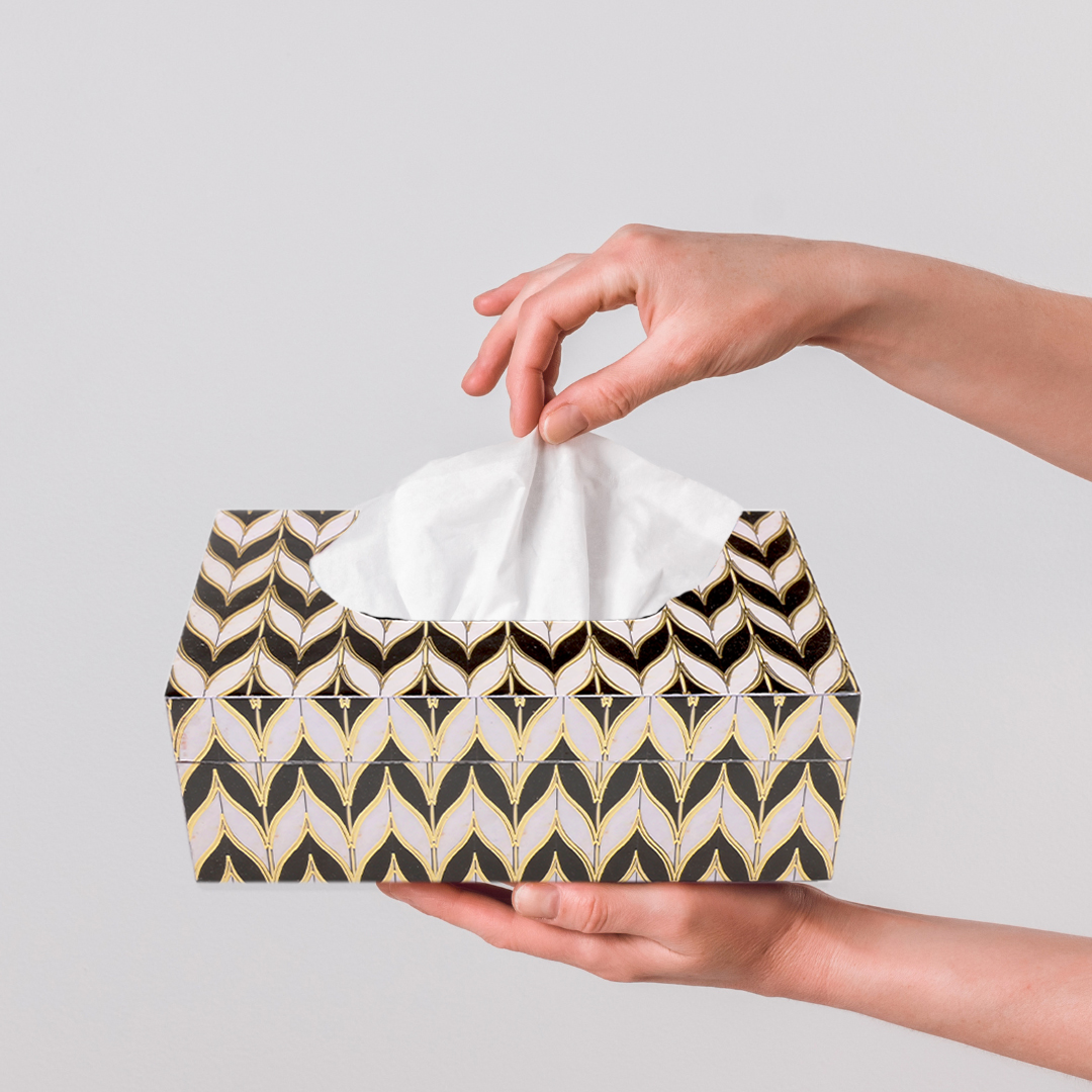 Sustainable bamboo tissue box for eco-conscious homes