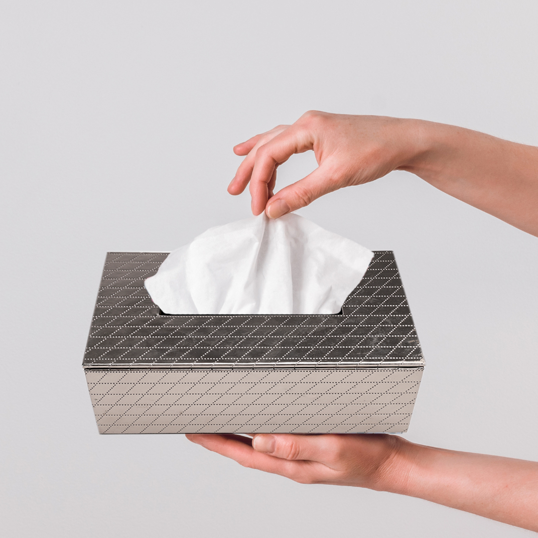Elegant leather tissue box for upscale decor