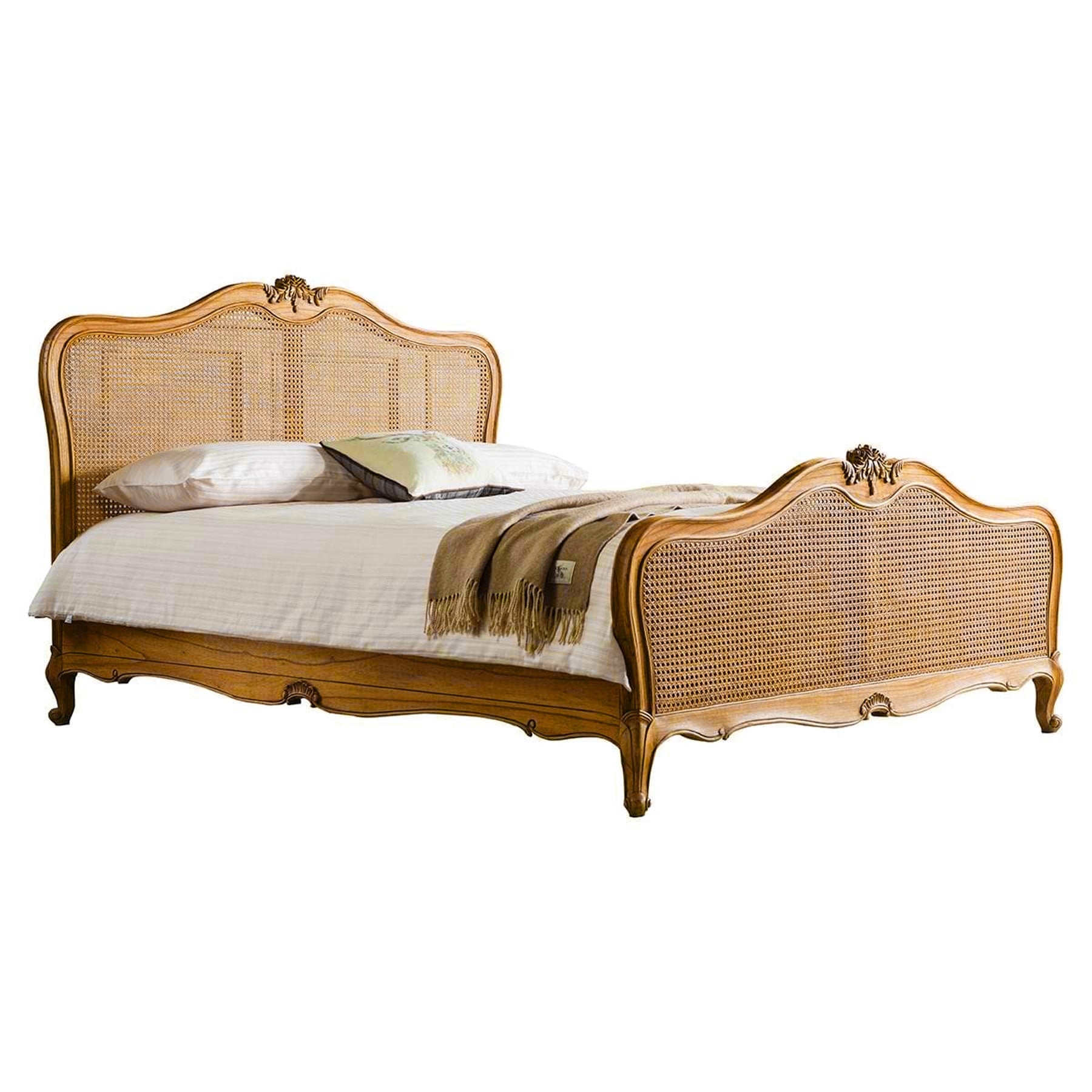 Elegant Solid Wood Bed for Master Bedroom