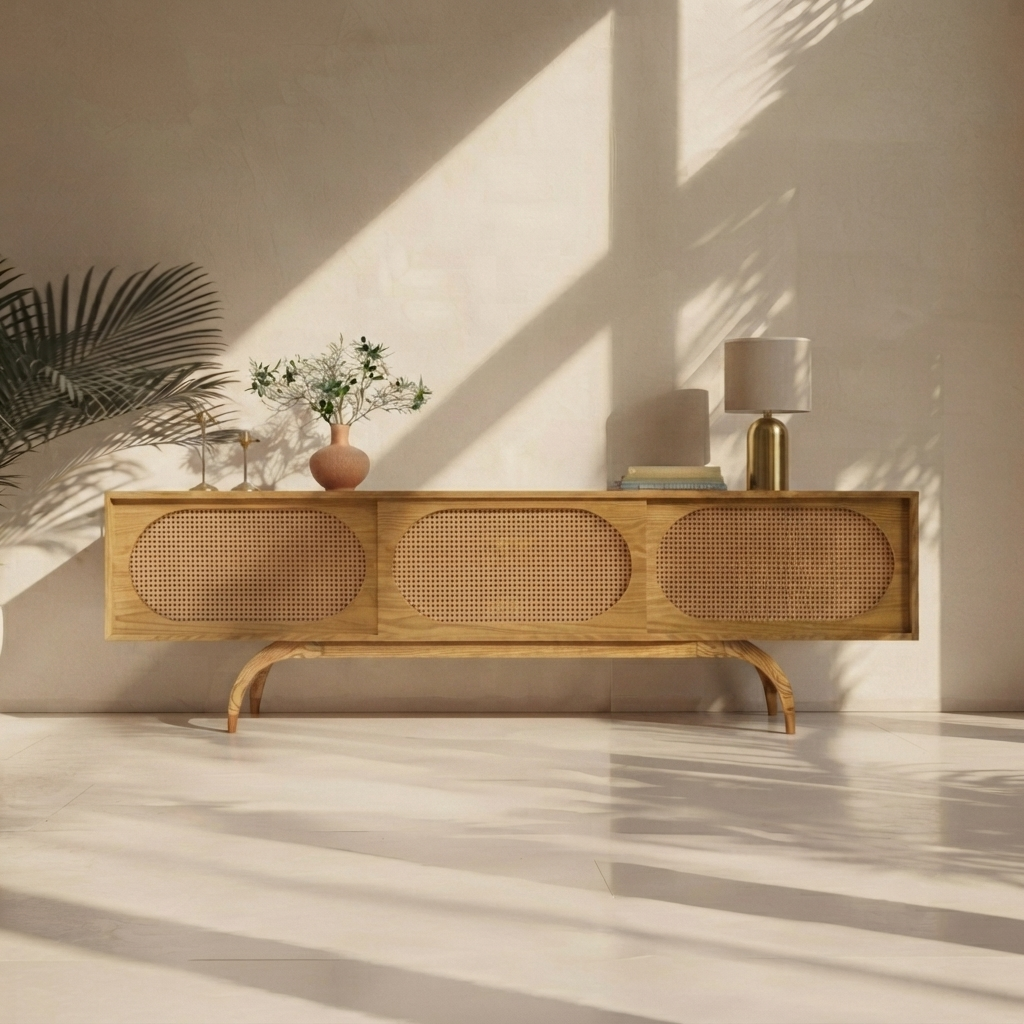 Elegant Mid-Century Modern Media Unit