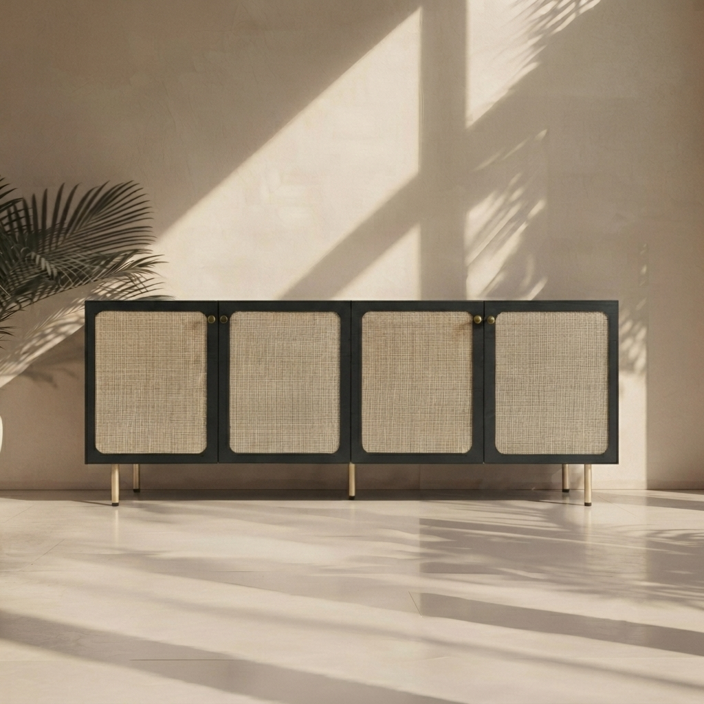 Summer Vibes Rattan Sideboard