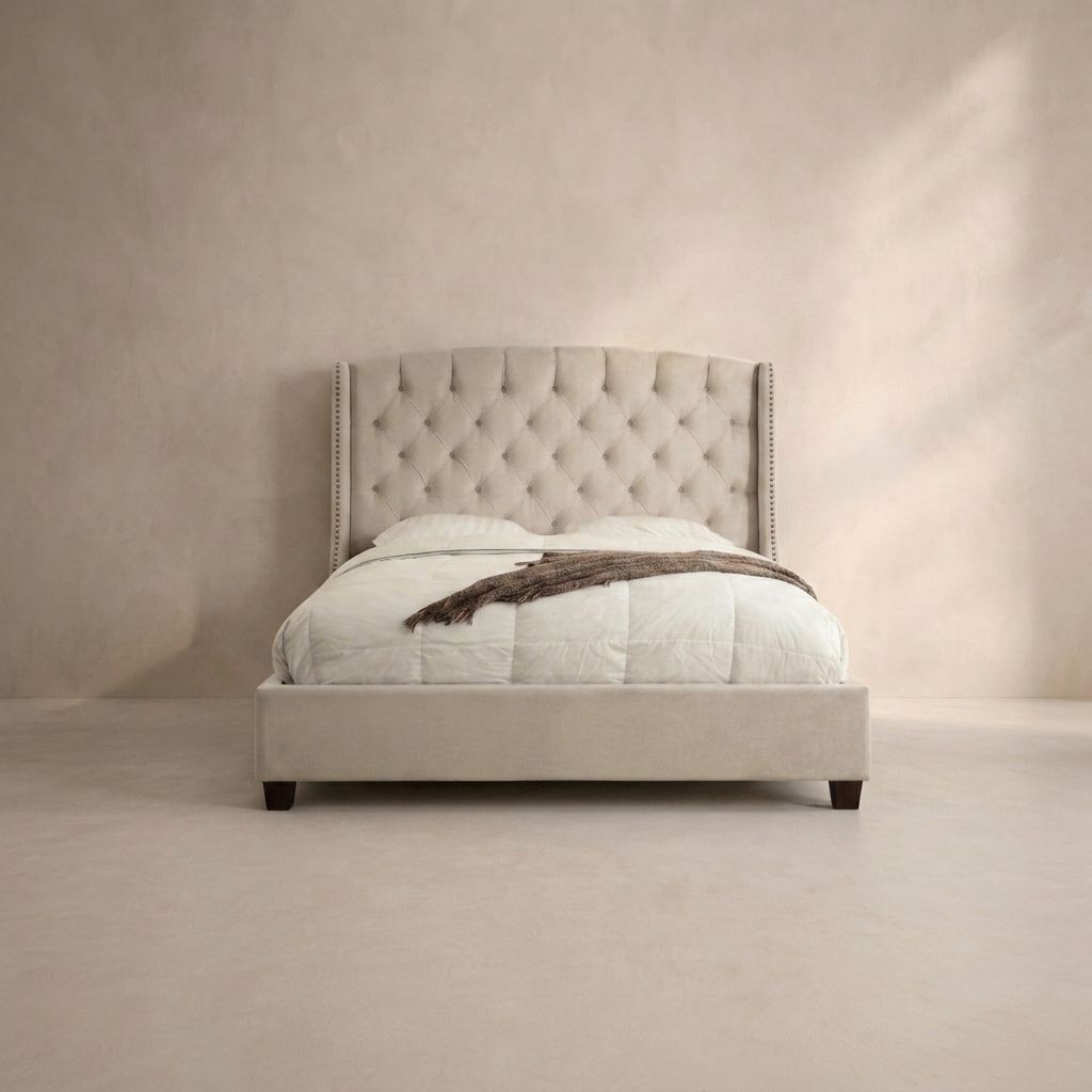 Colarado Velvet Upholstered Bed