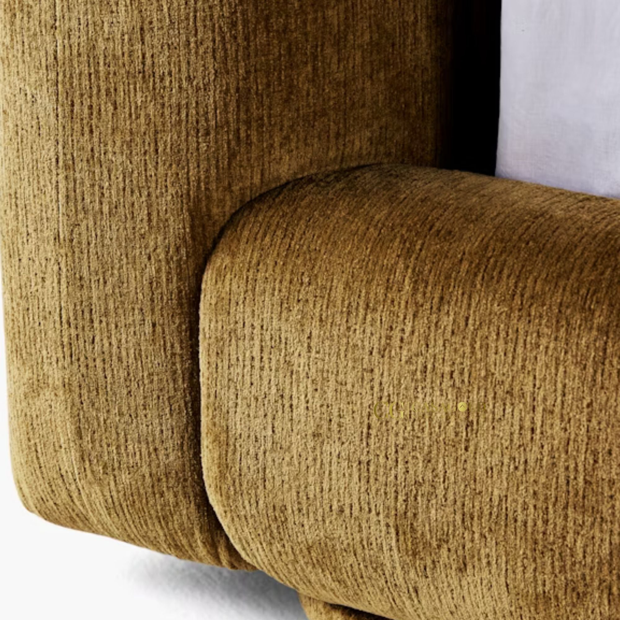 Contemporary velvet bed with robust wooden construction.
Plush velvet bed for elegant bedroom interiors.
Customisable golden velvet bed with sleek design.