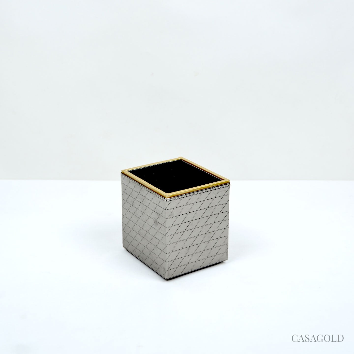 Grey and Gold Bathroom Accessories Set