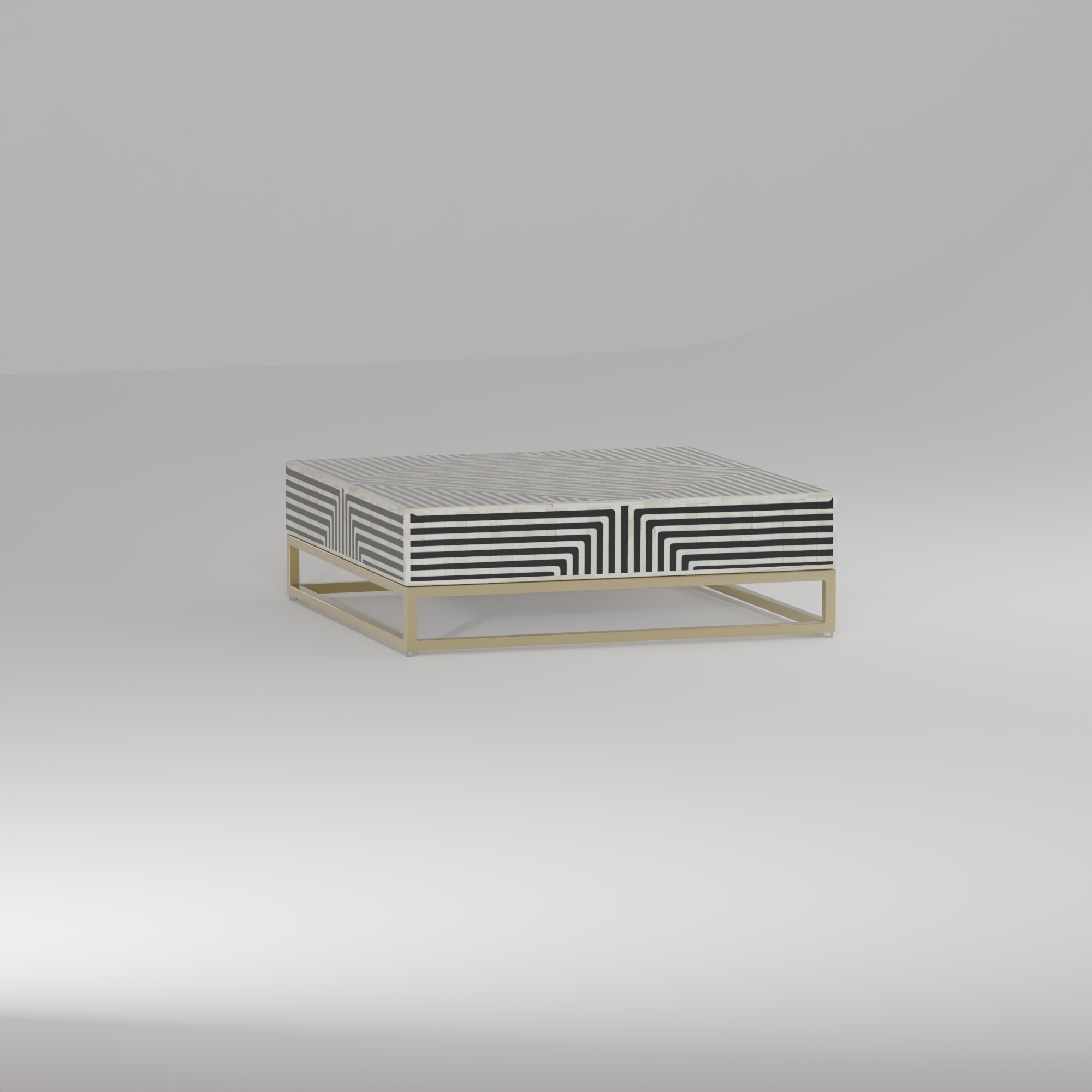 Harmony Inlay Square Coffee Table