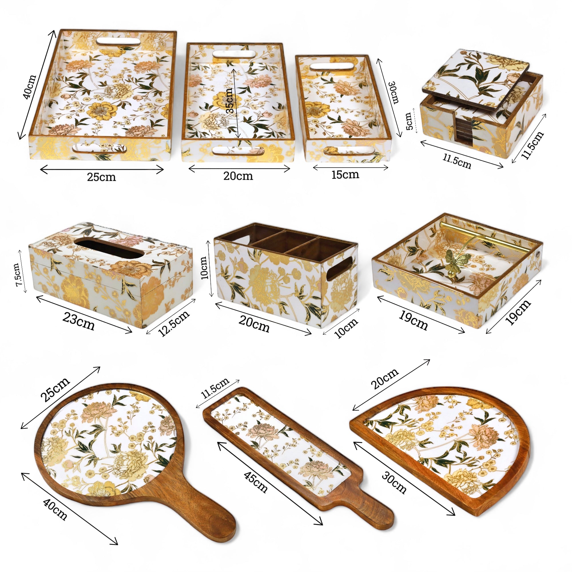 Hand-painted luxury serveware set for fine dining