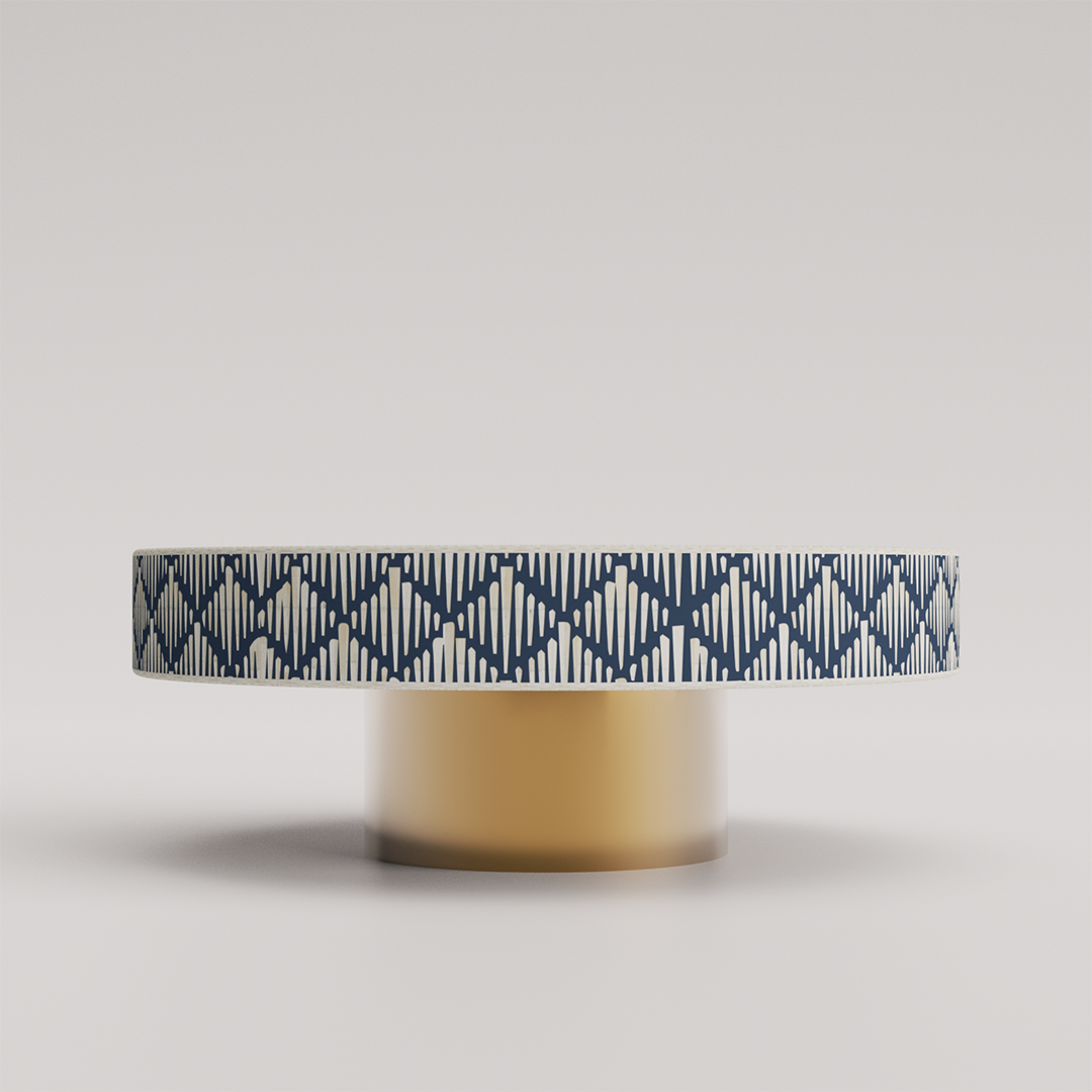 Handcrafted Inlay Round Coffee Table Furniture