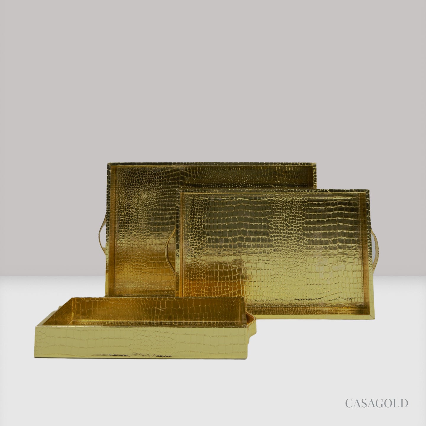 Premium handcrafted leather tray for refined decor