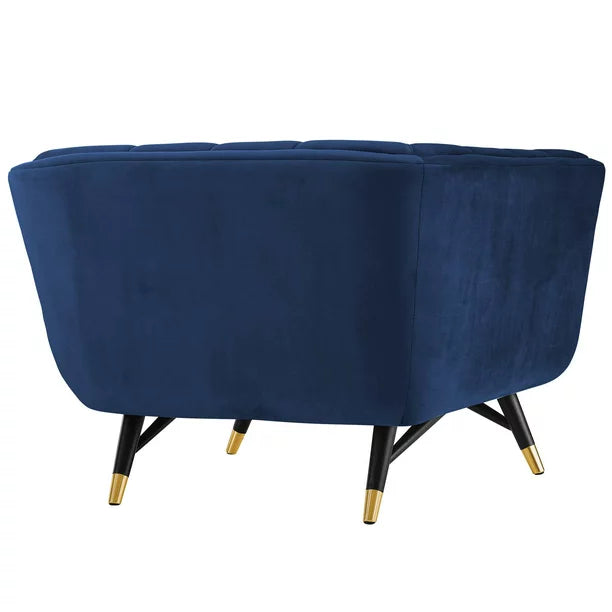 Handcrafted Tufted velvet Armchair