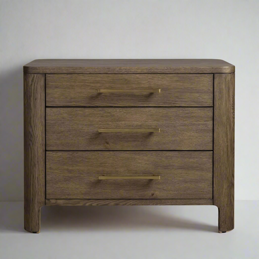 Handcrafted wooden end table for bedroom and living room