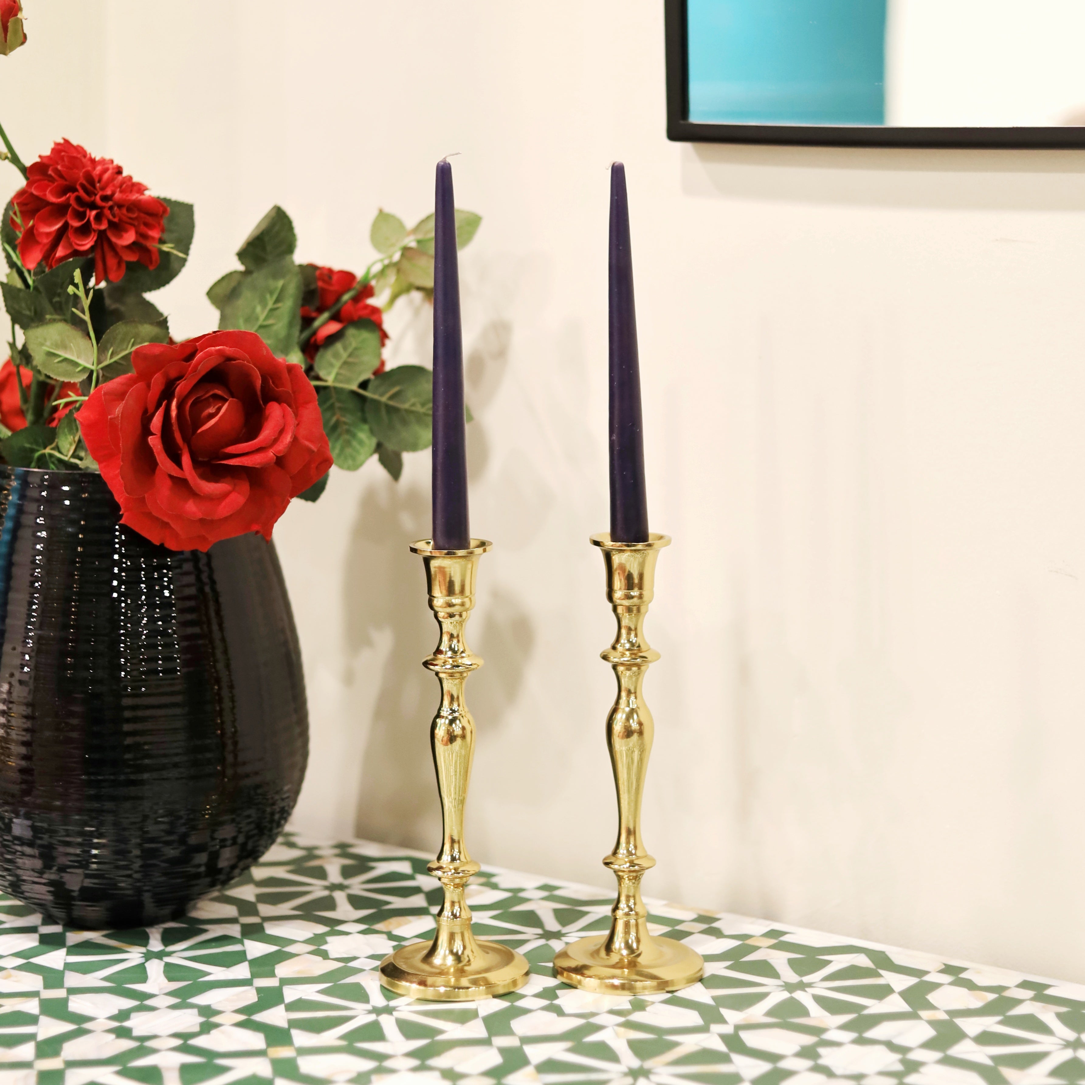 Handcrafted brass holder with unique design