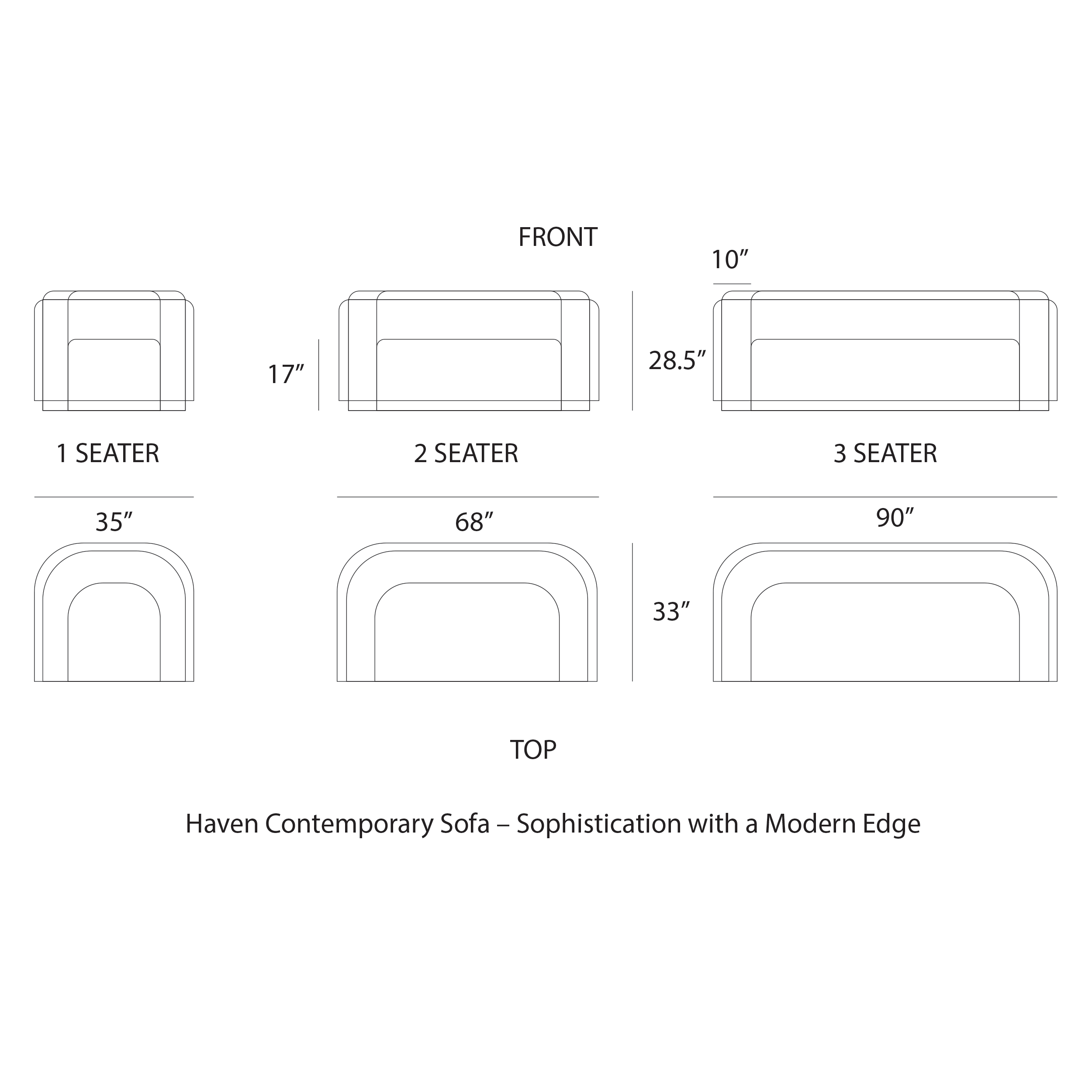 Haven Contemporary Sofa – Sophistication with a Modern Edge