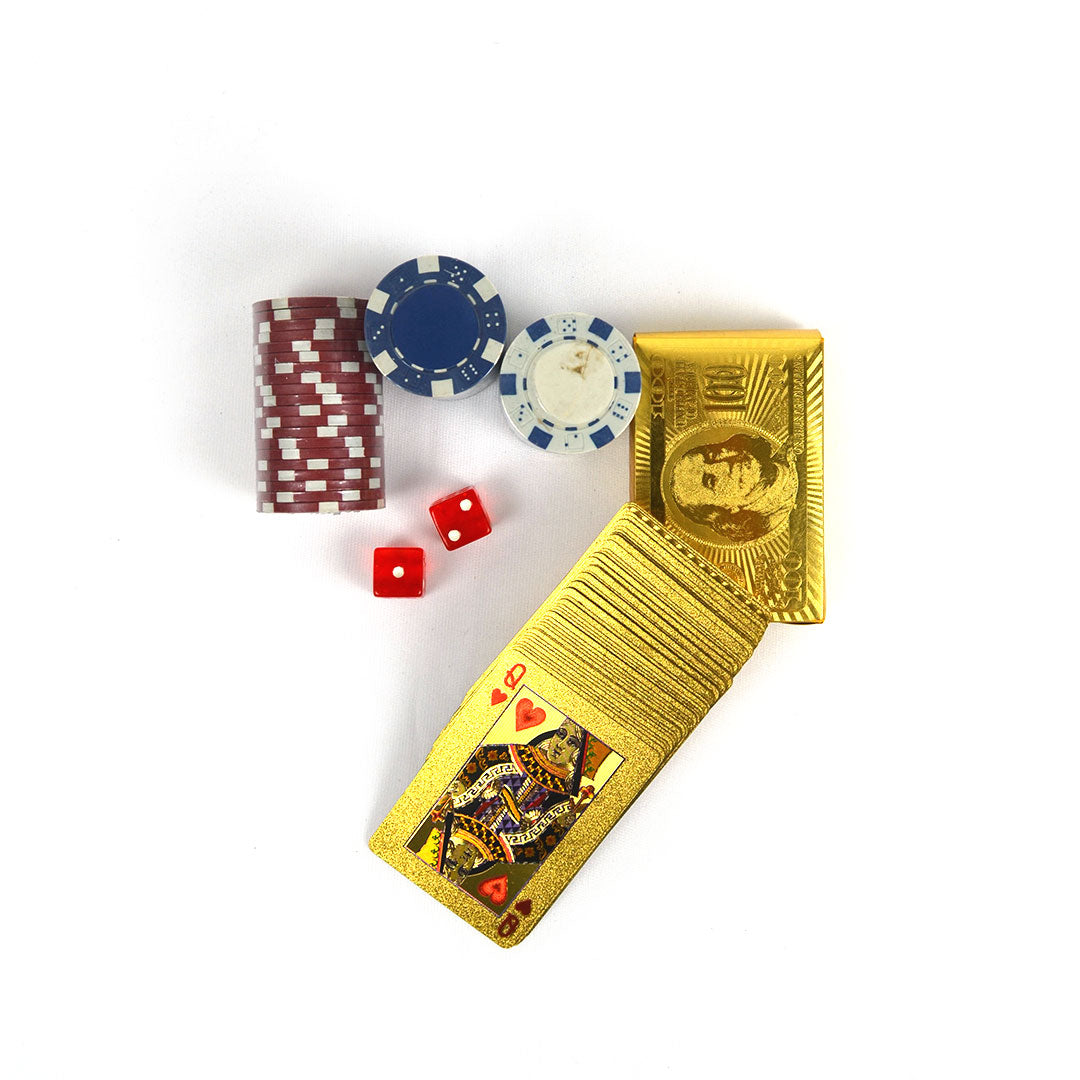 Exclusive leather poker set for serious gamers