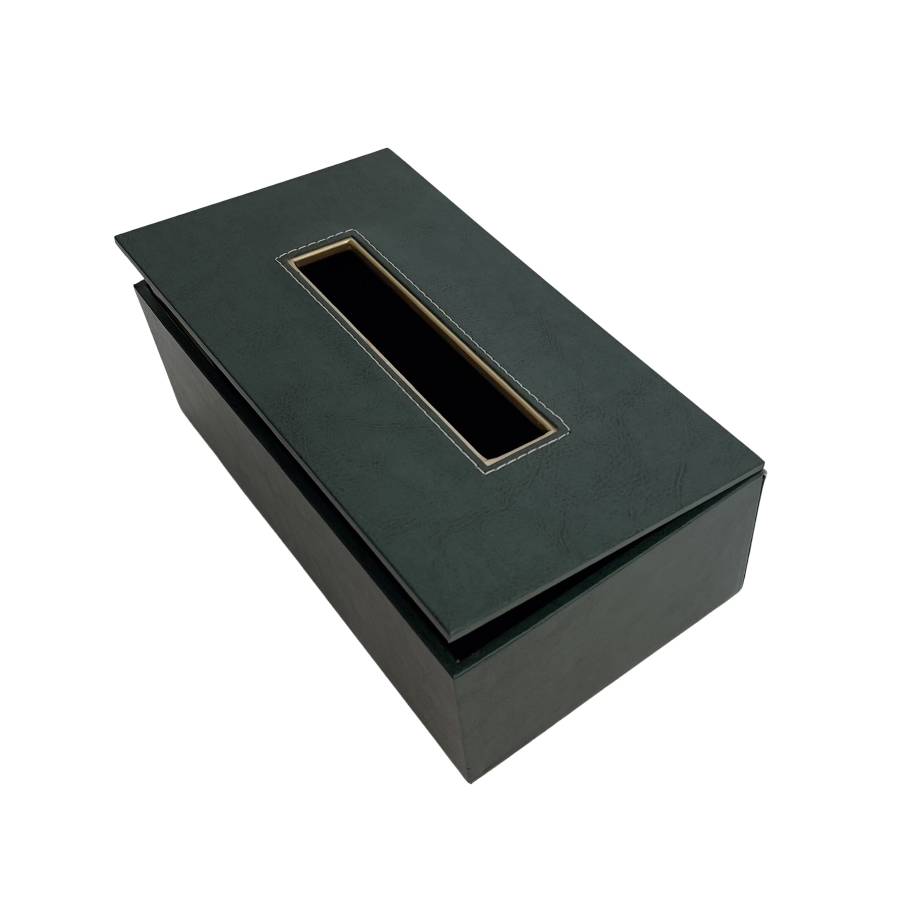 Luxury leather tissue box for refined interiors