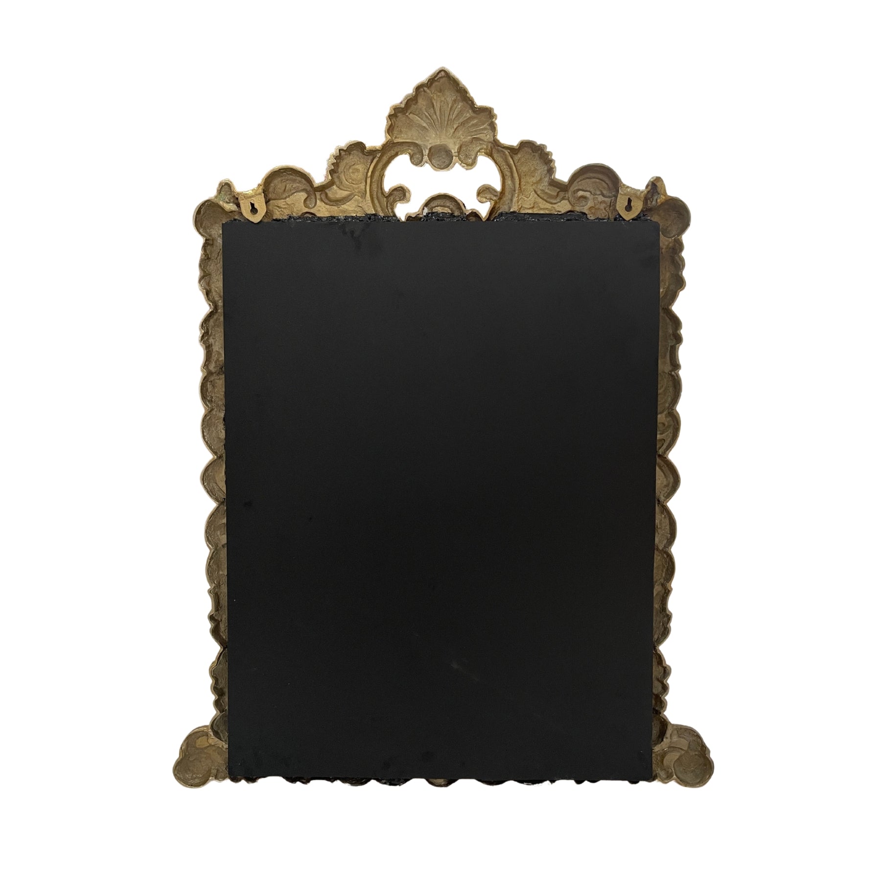 Iris Carved Provincial-style vintage glass mirror for wall decor