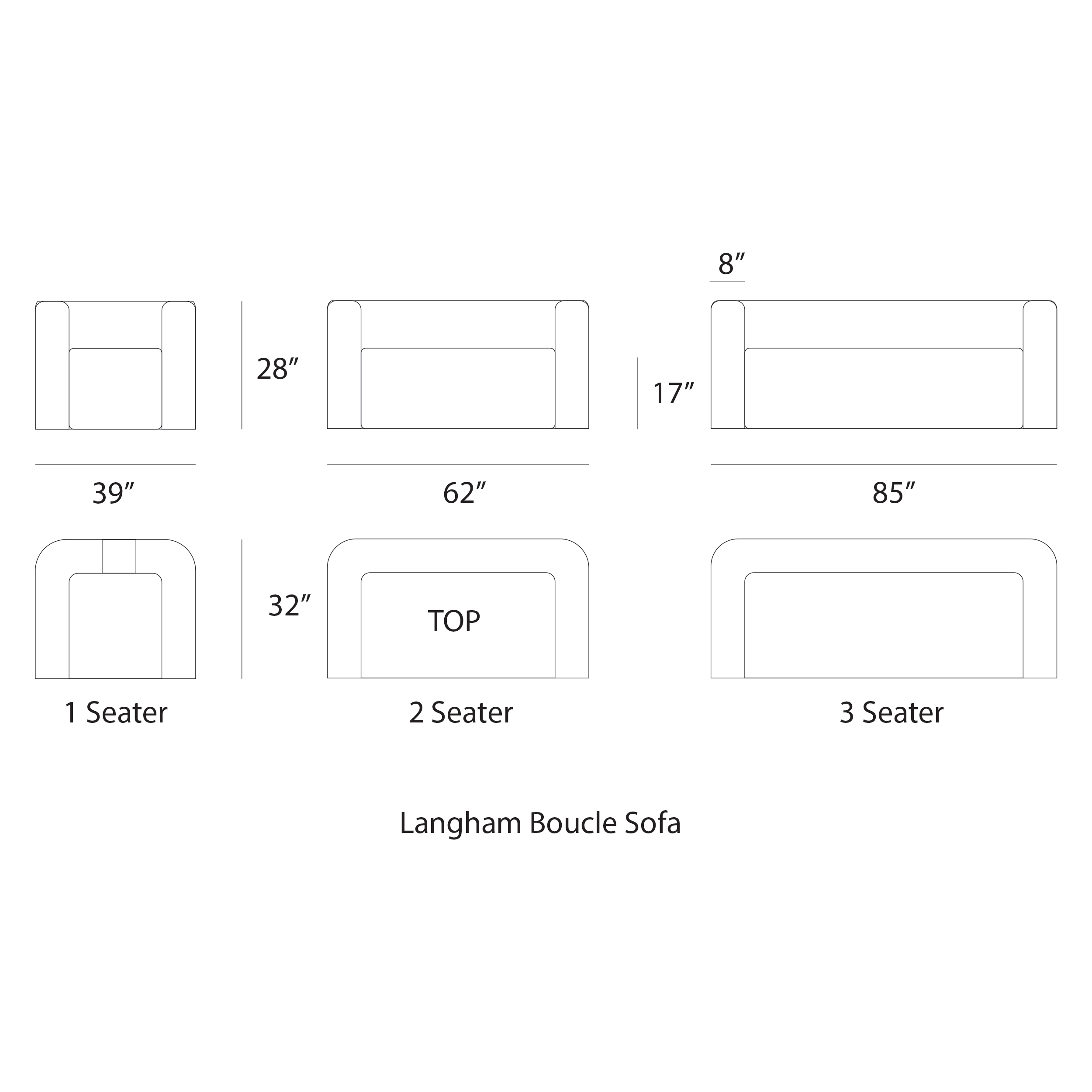 Langham Boucle Sofa