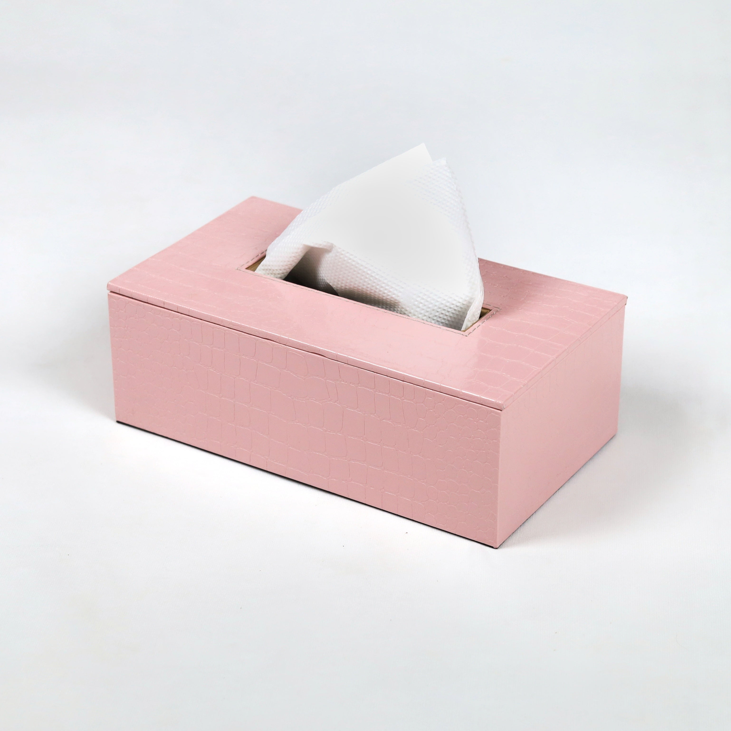 Premium leather tissue box for bathroom decor