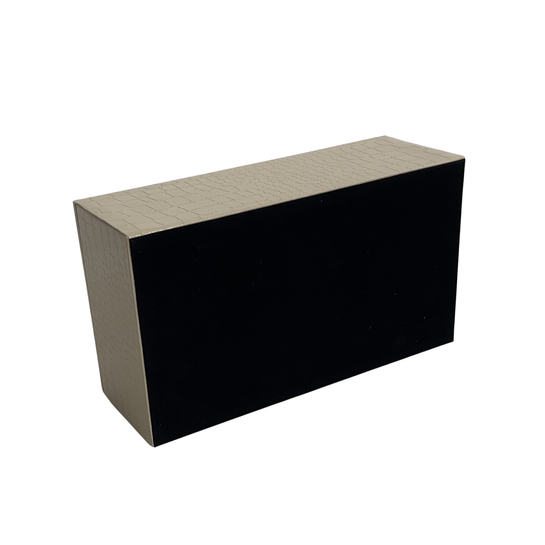 Designer leather tissue box with Cream detailing