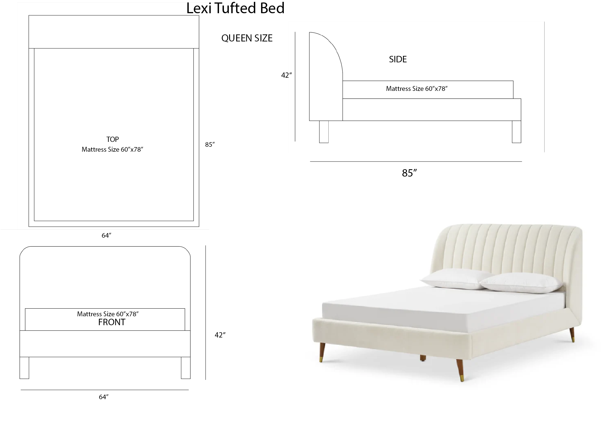 Lexi Tufted Bed
