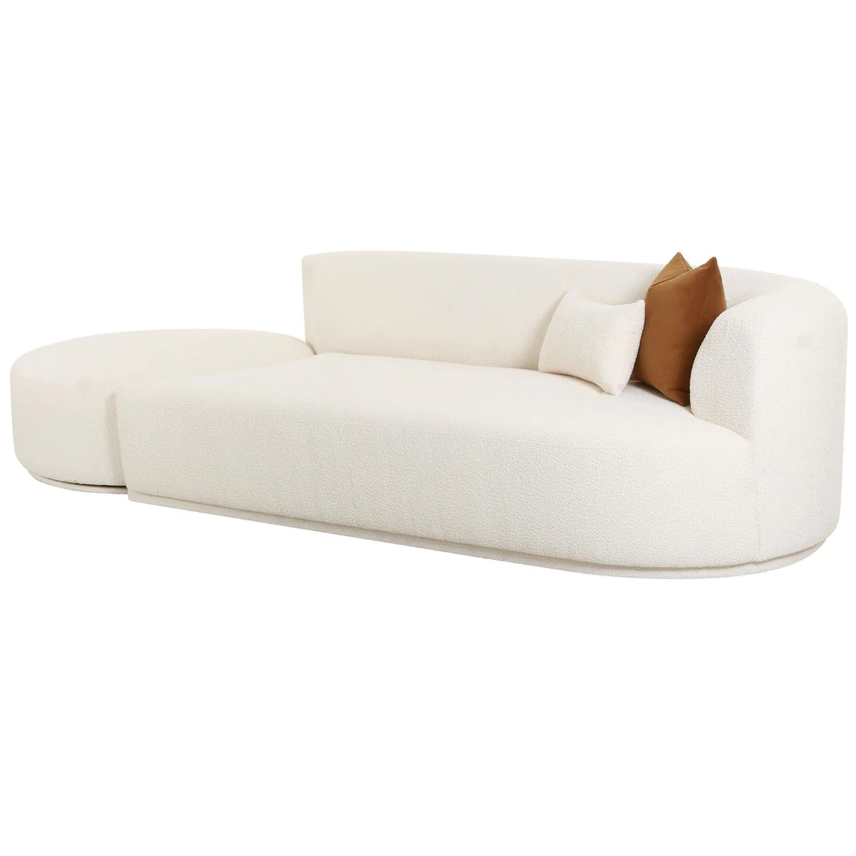 "Luxury fabric corner sofa with spacious seating"