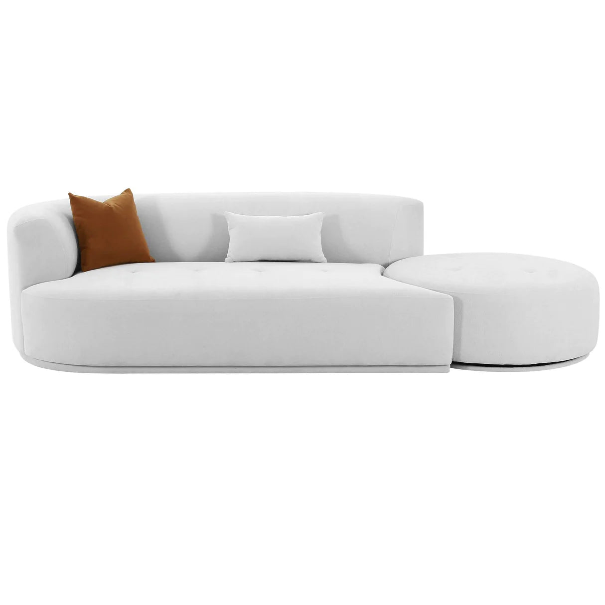 "Modern luxury chaise sofa with sleek design and comfort"