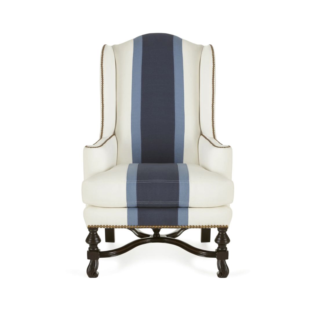 Sophisticated swivel lounge chair with a sleek metal base
