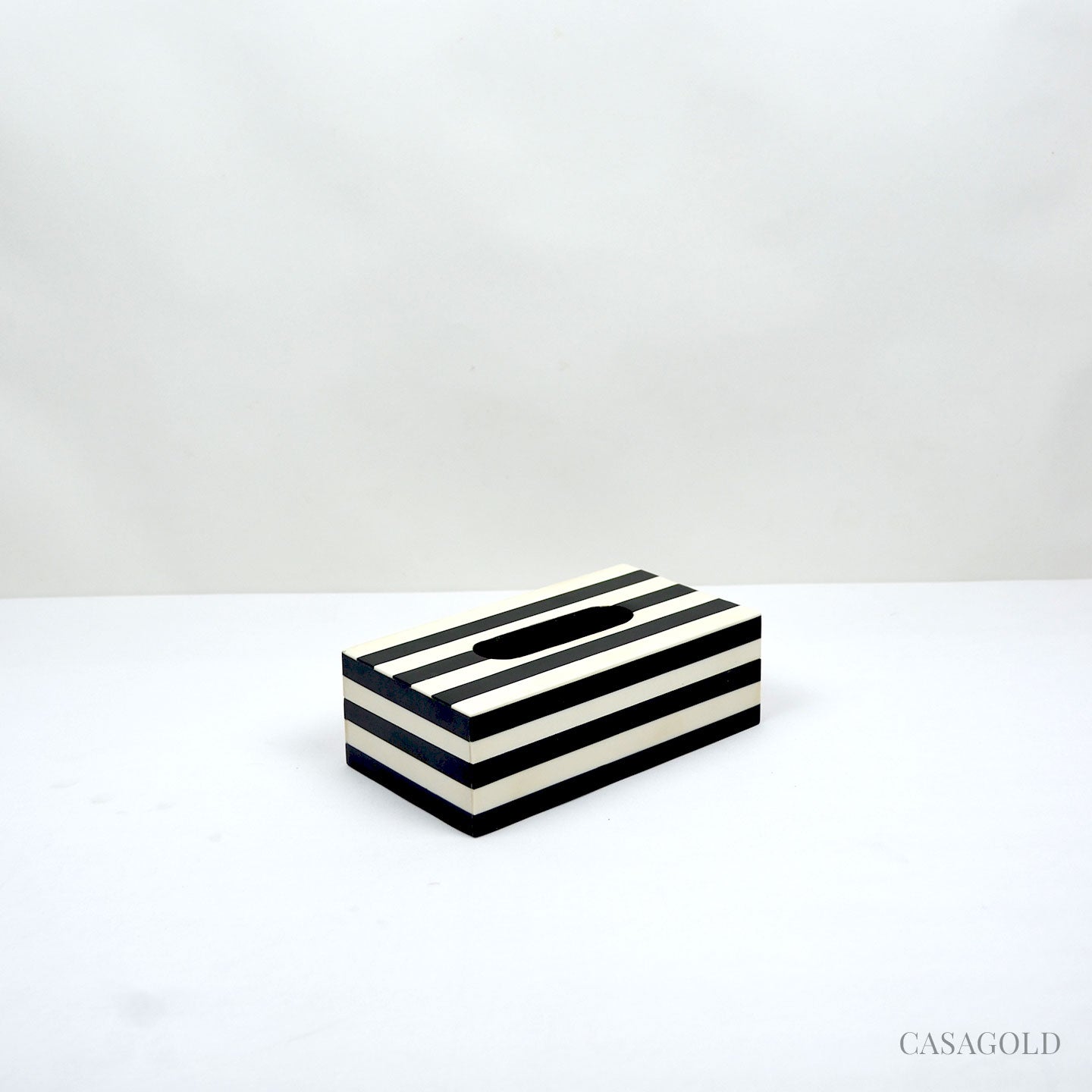 Luxury Bone Black & White Bathroom Accessories Set