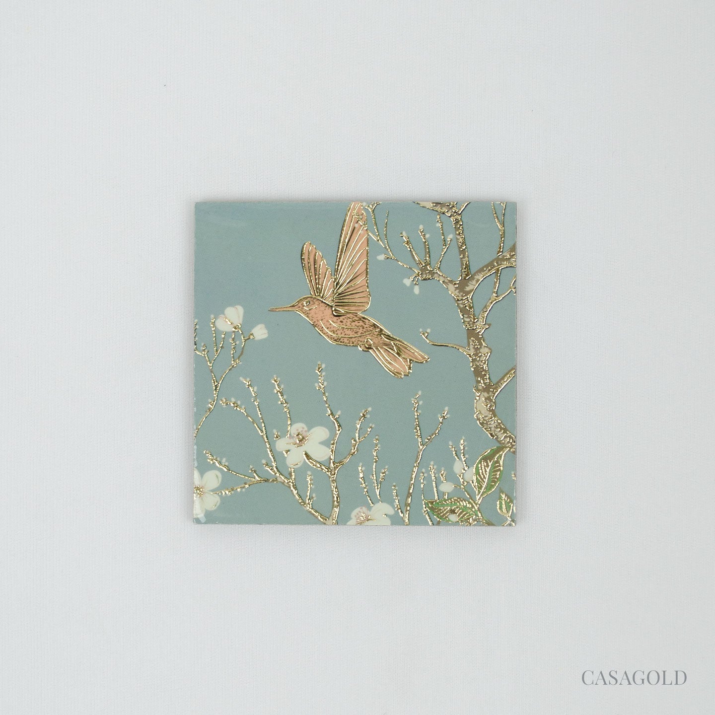 Elegant tissue box and coaster set for hosting