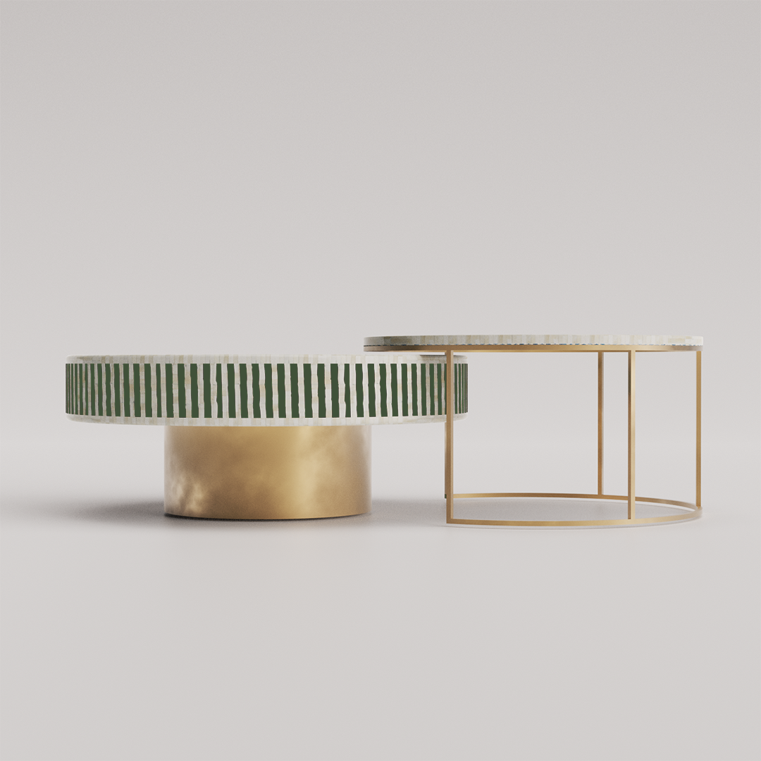 Luxury Handcrafted Inlay Coffee Table