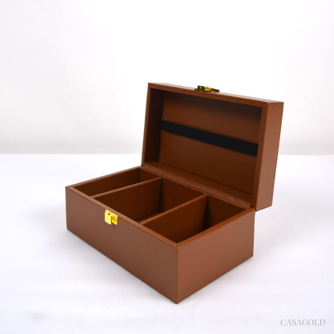 Luxury leather poker set with cards and accessories