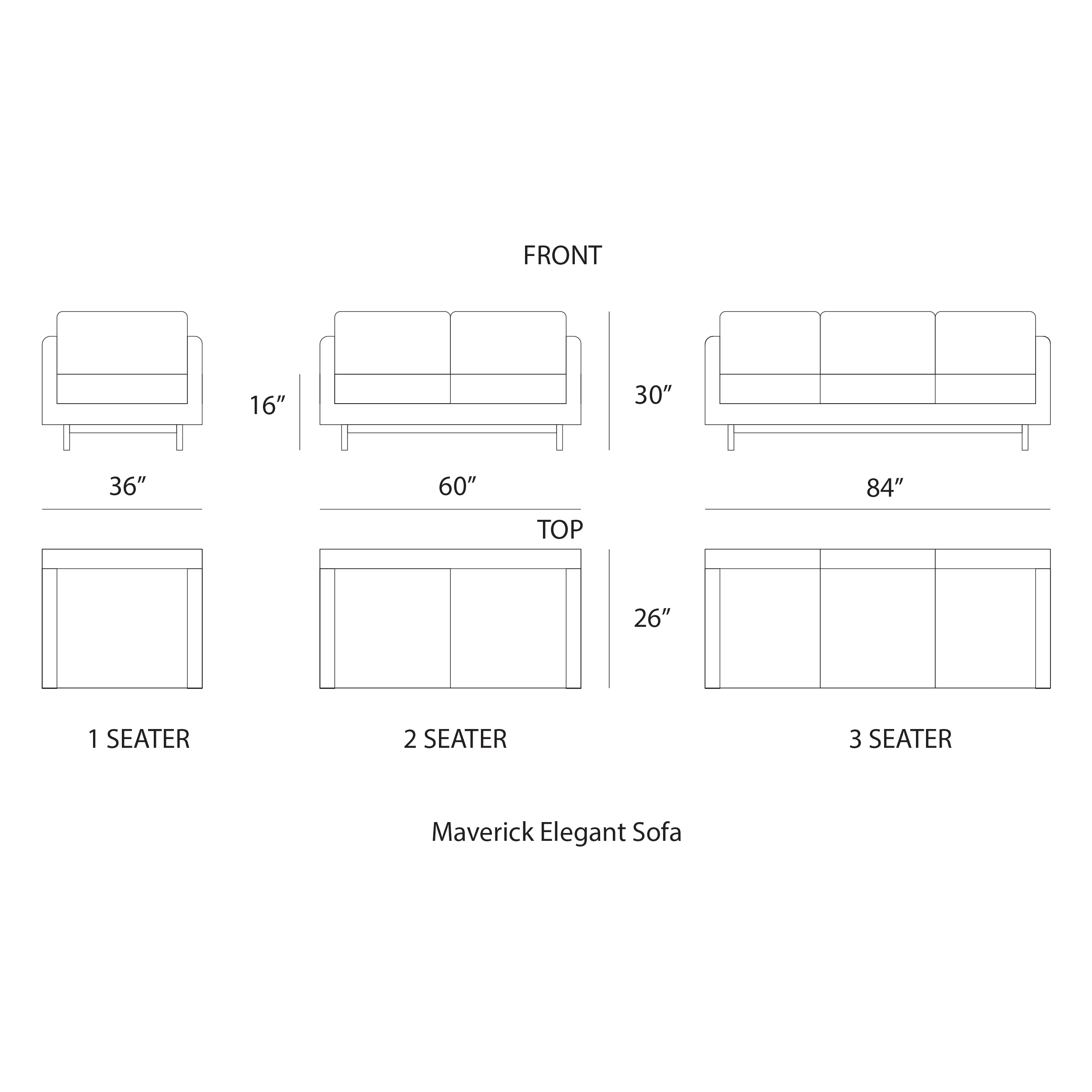 Maverick Elegant Sofa