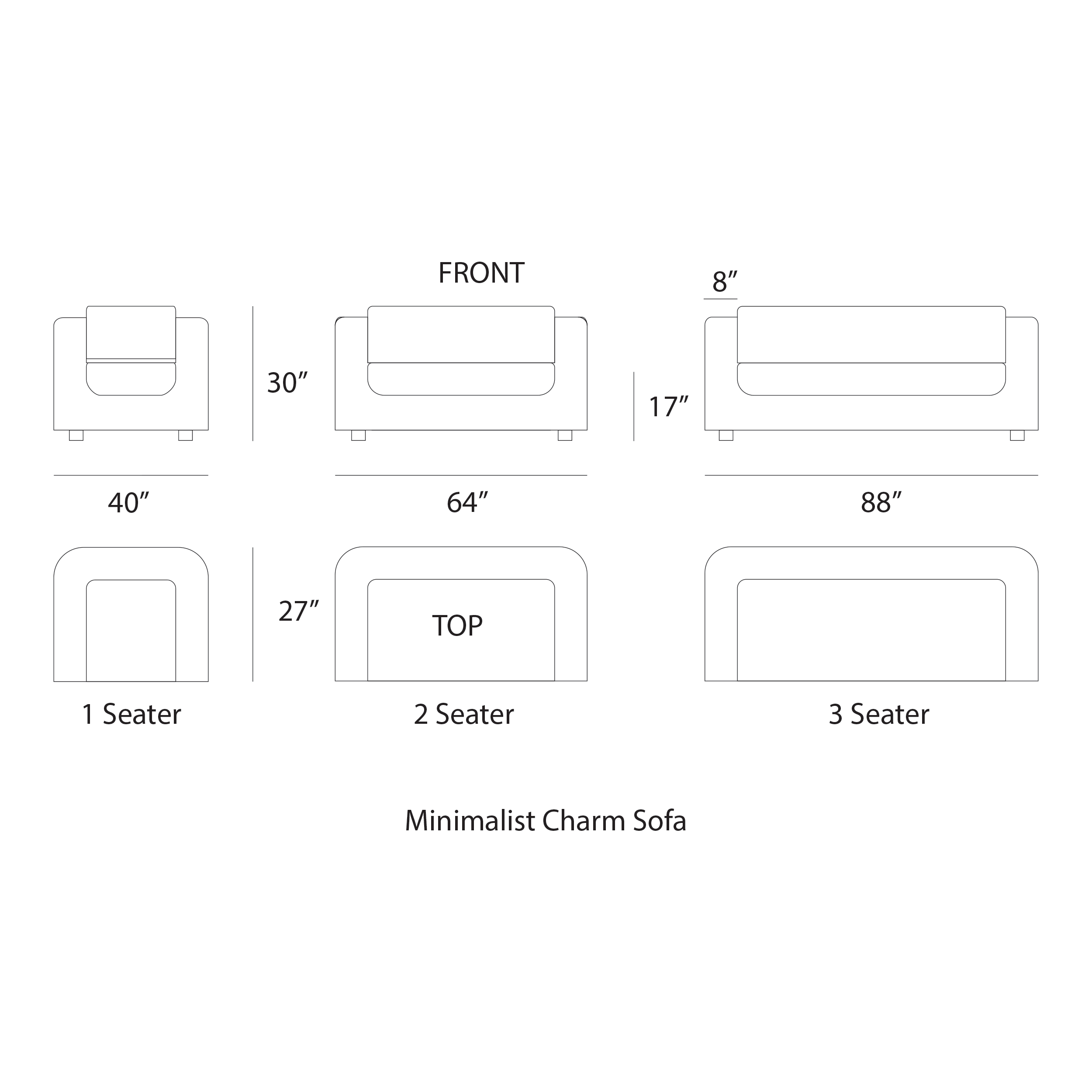 Minimalist Charm Sofa