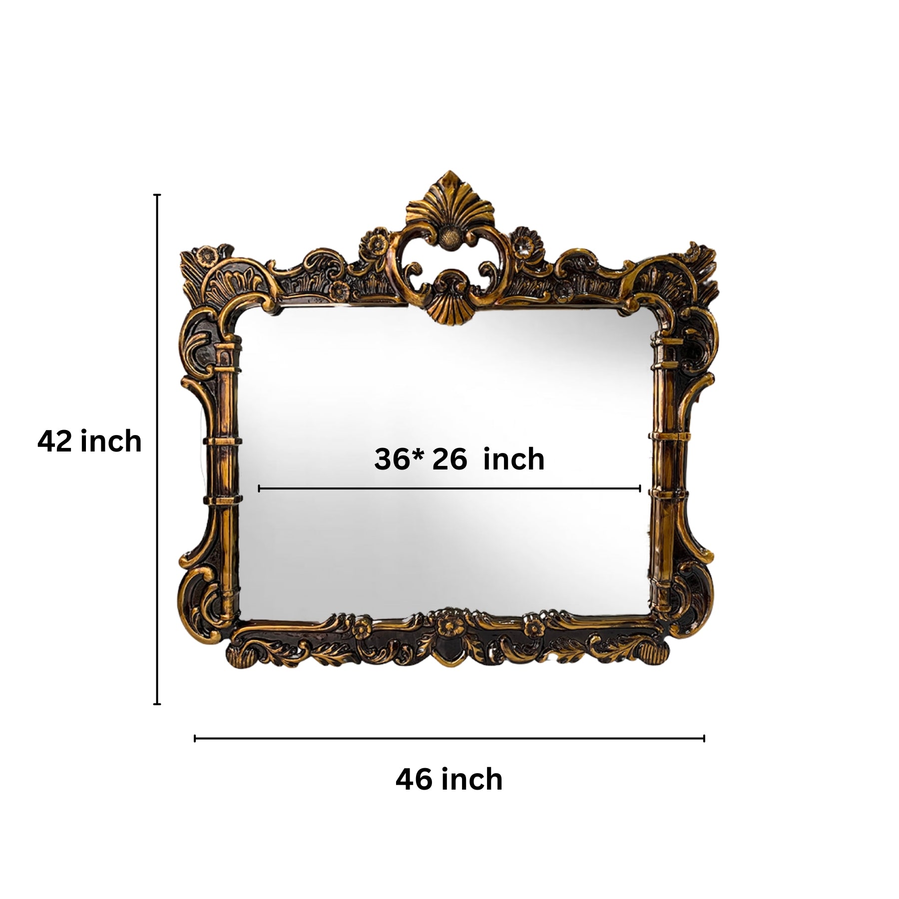 Minimalist-style vintage glass mirror for modern spaces