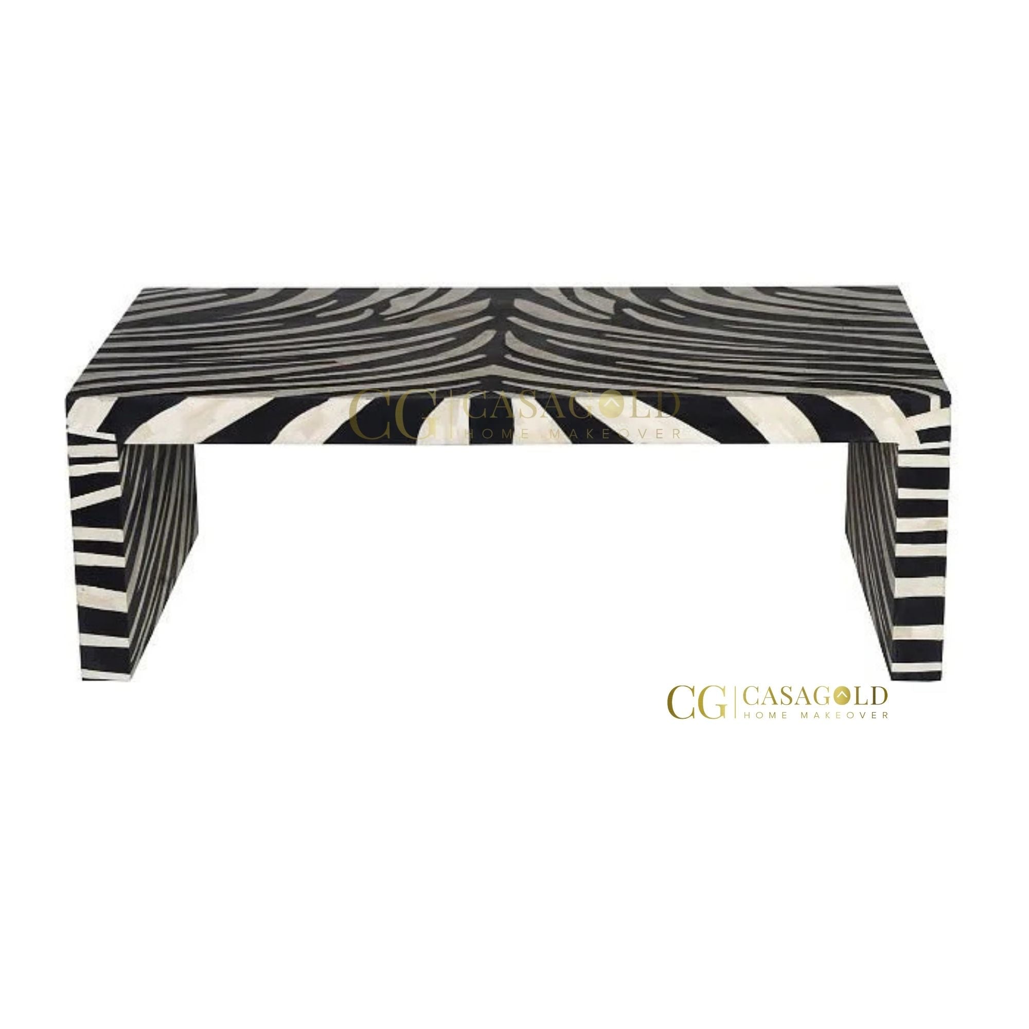 Minimalist bone inlay coffee table for stylish homes