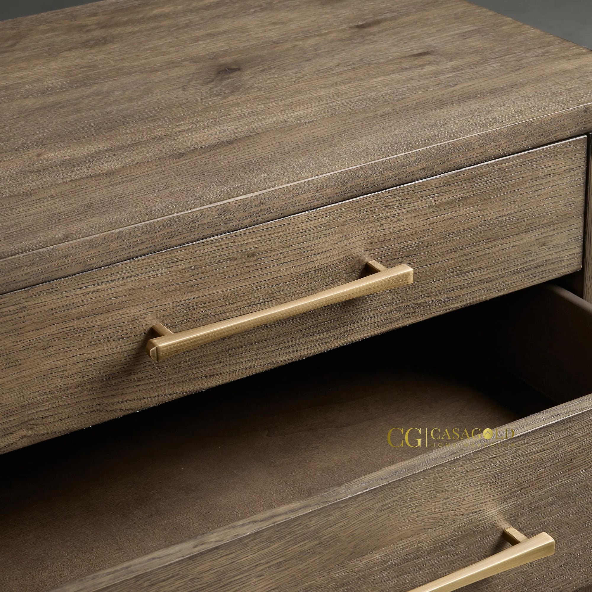Minimalist mango wood side table with natural wood finish