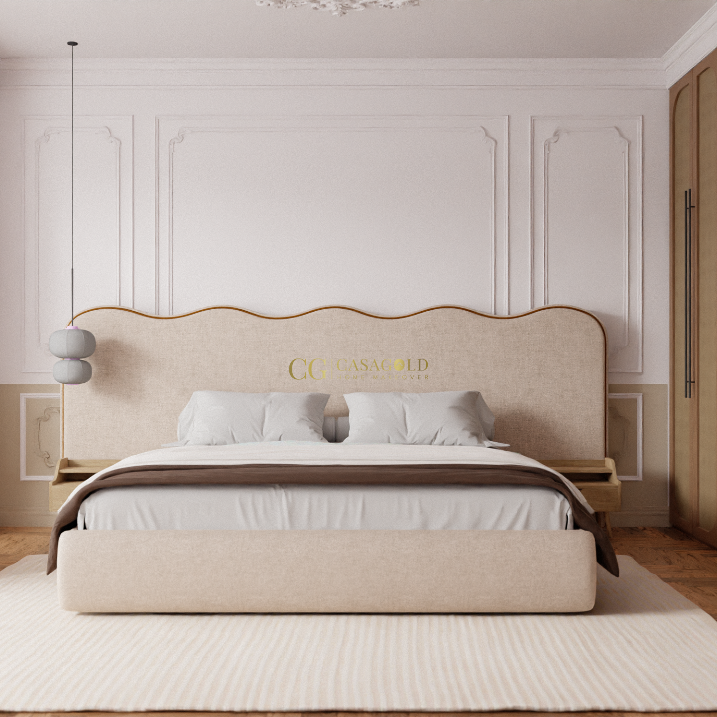 The soft fabric gives a luxurious and comfortable look.