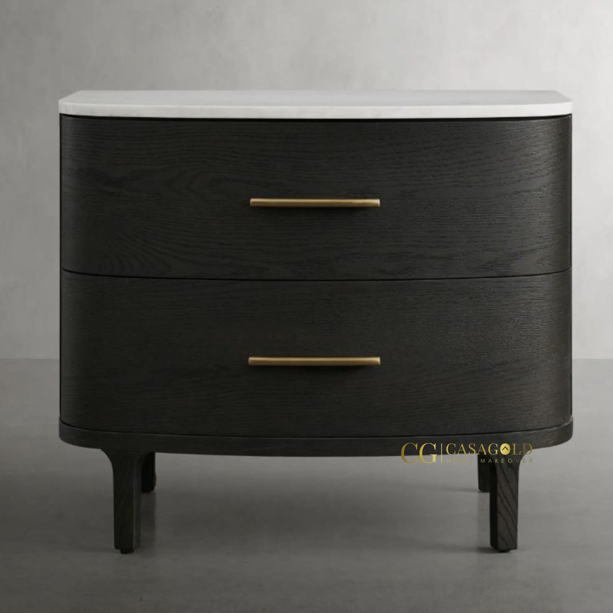 Modern oak wood side table with sleek finish for home décor