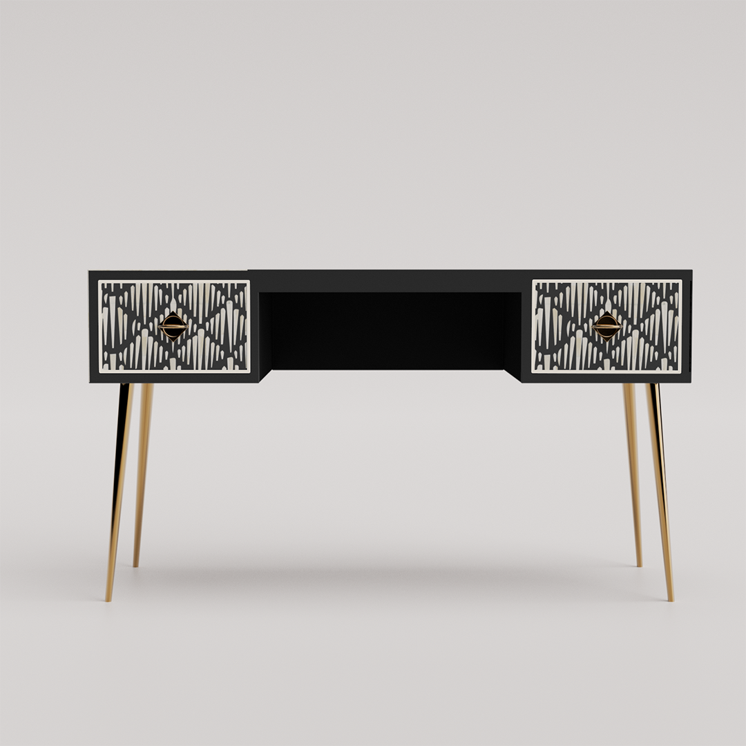 Morrisson Floral Mother of Pearl Inlay Writing Desk