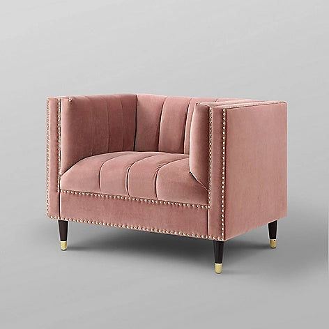 Plush Upholstered Swivel Chair