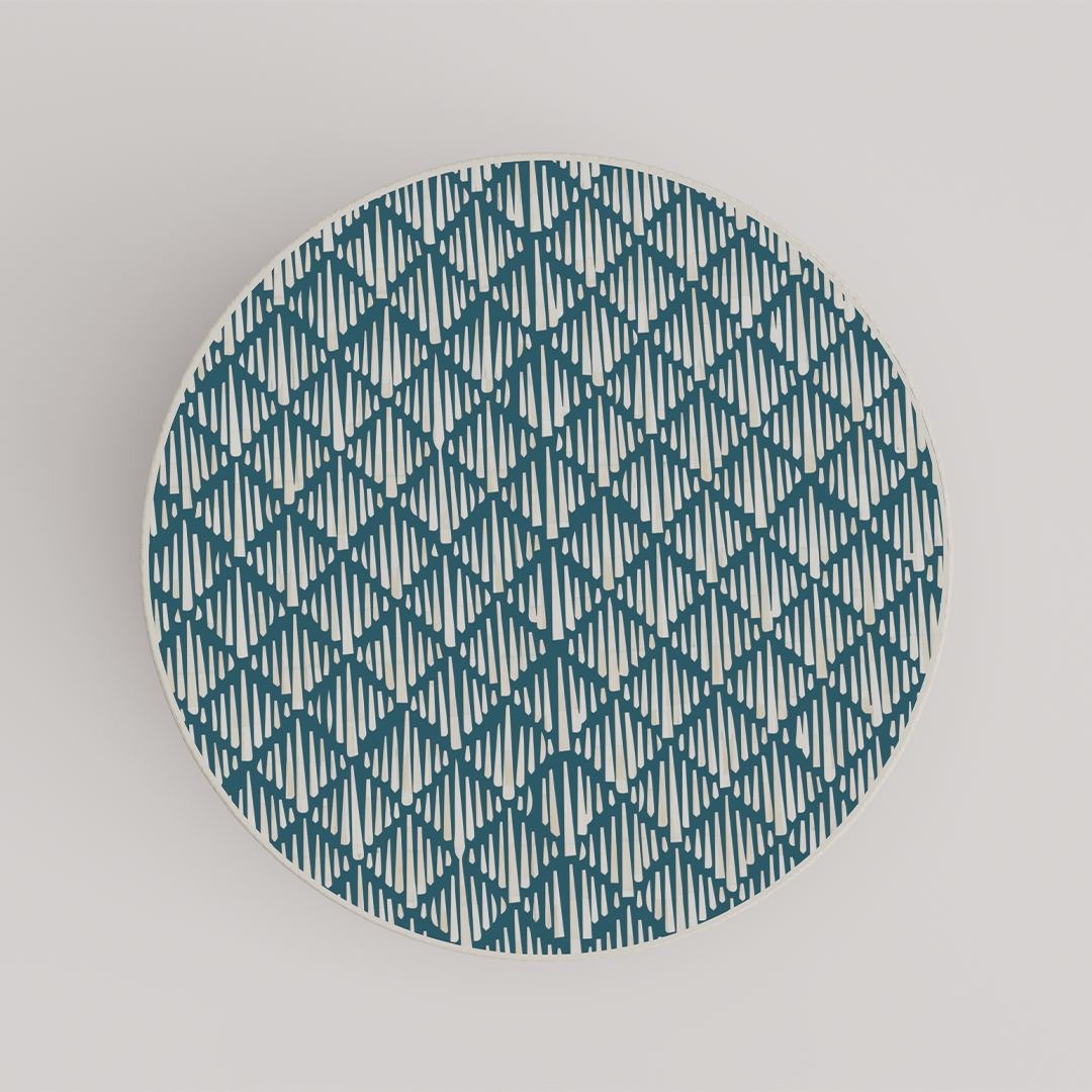 Premium Bone Inlay Round Coffee Table Design