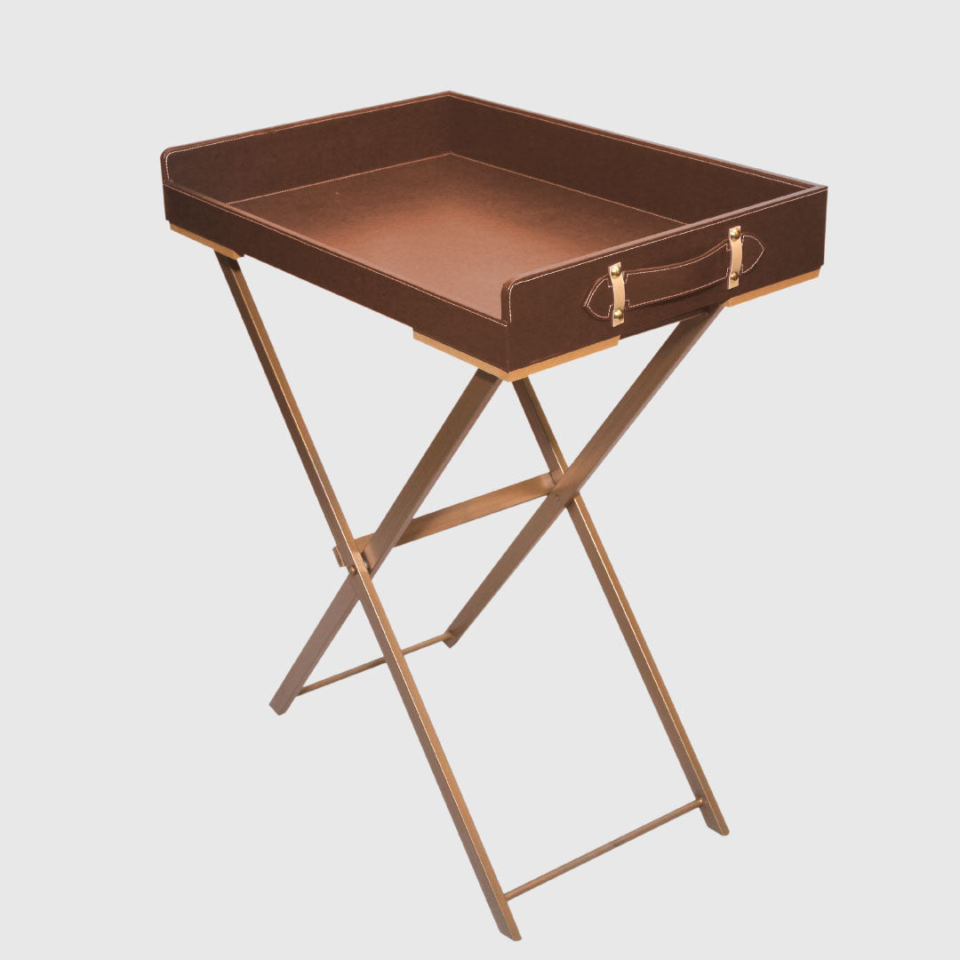 High-end leather tray in luxury packaging