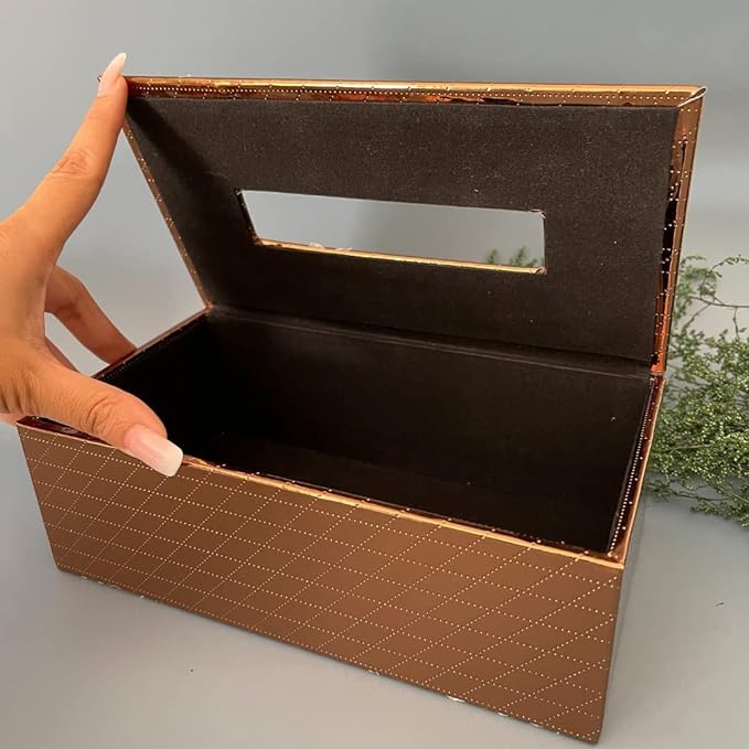 Premium quality leather tissue box for luxury spaces