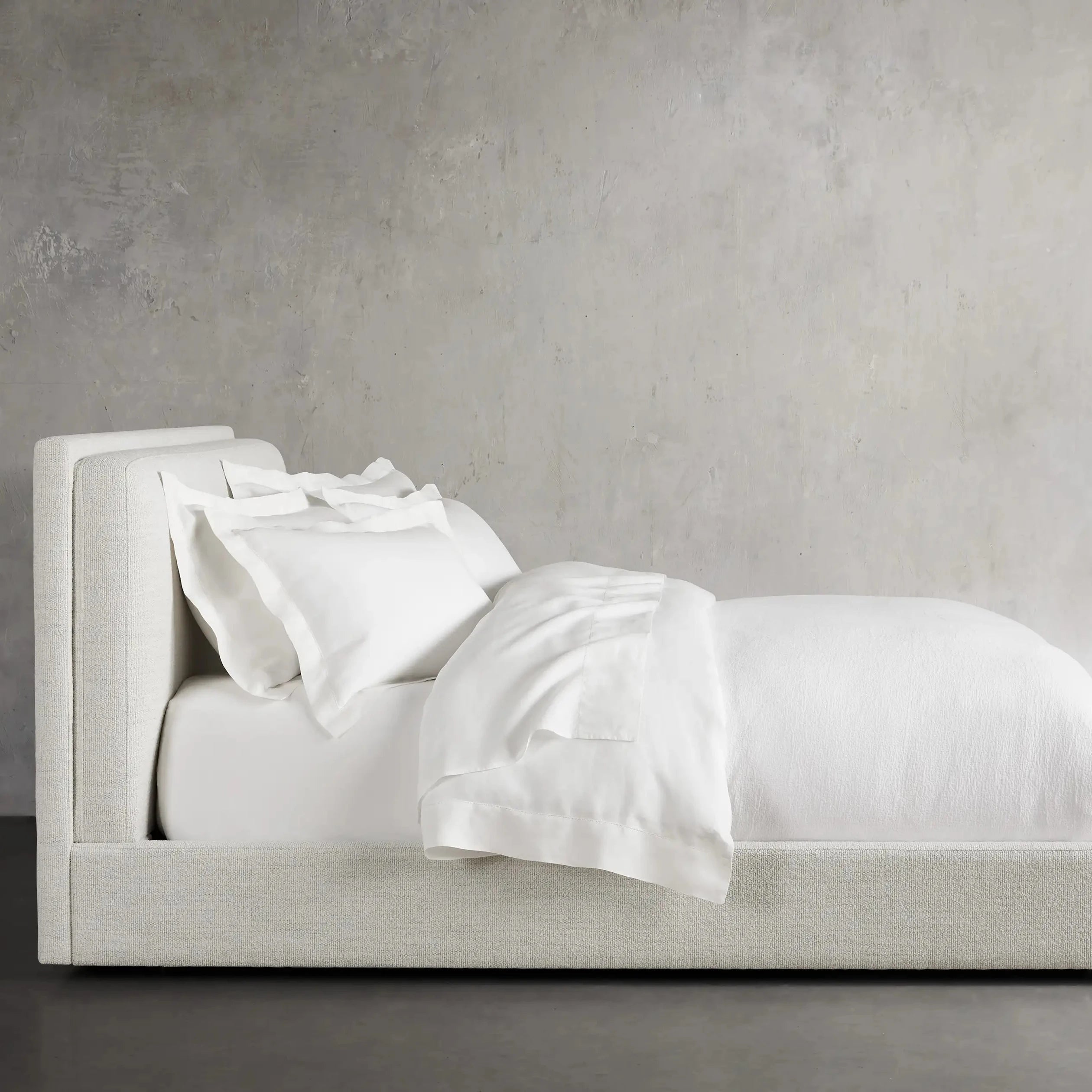 Queen size wings bed featuring elegant side panels
