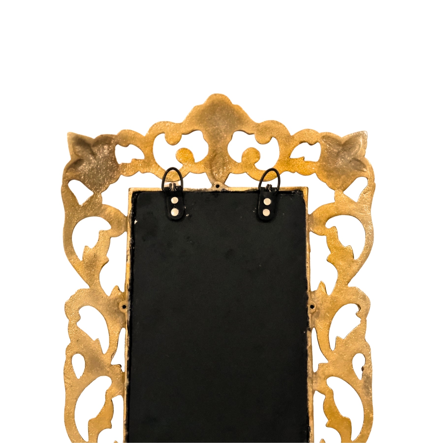Rectangle Presco Gold -framed glass mirror with vintage appeal