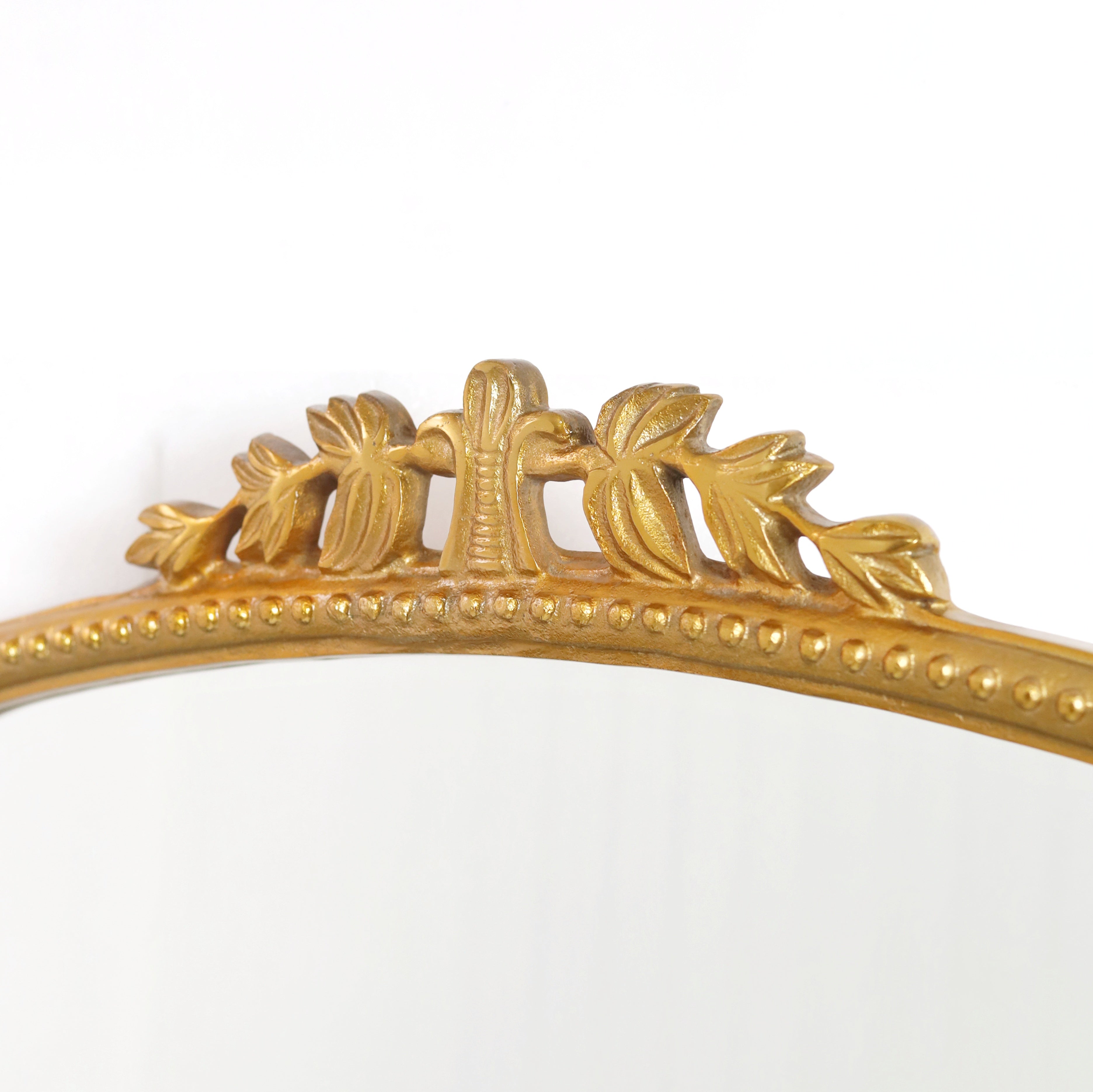 Rectangle Vintage Gold Frame Glass Mirror