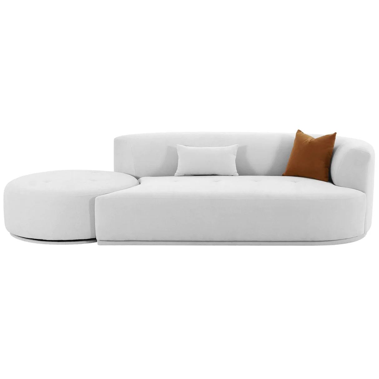 "Retro-inspired luxury sofa with vibrant design and comfort"