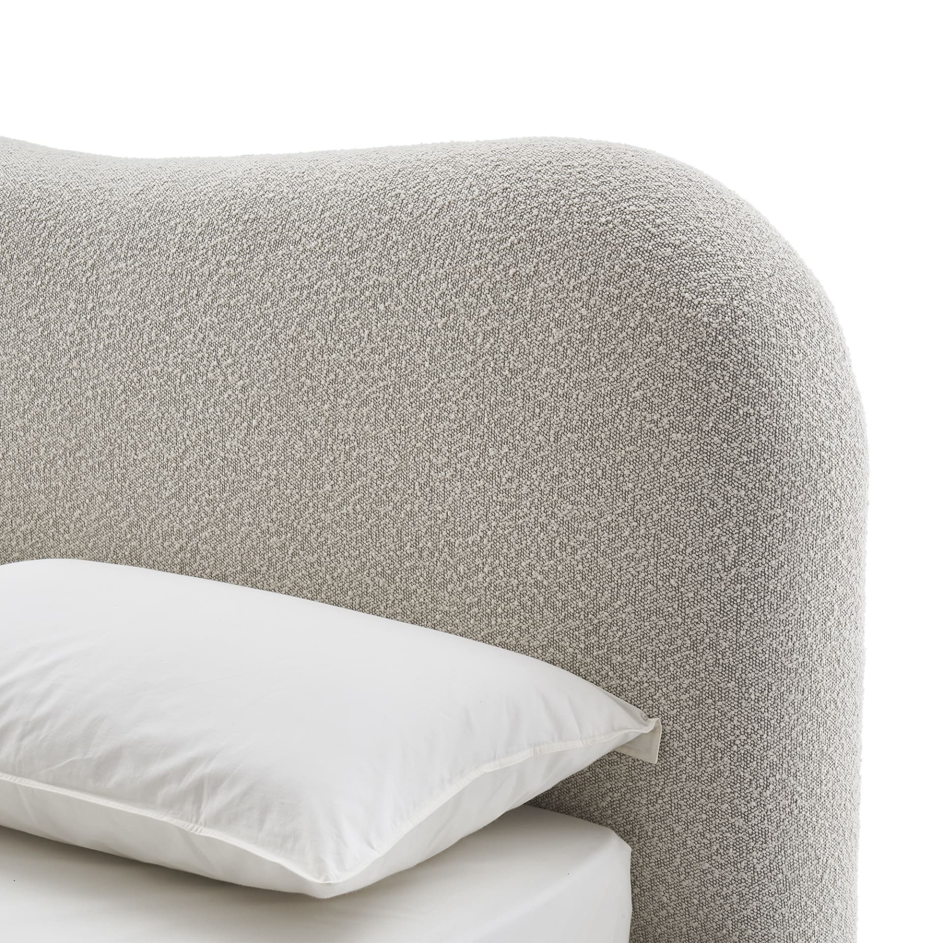 Rochelle Upholstered Bouclé Bed