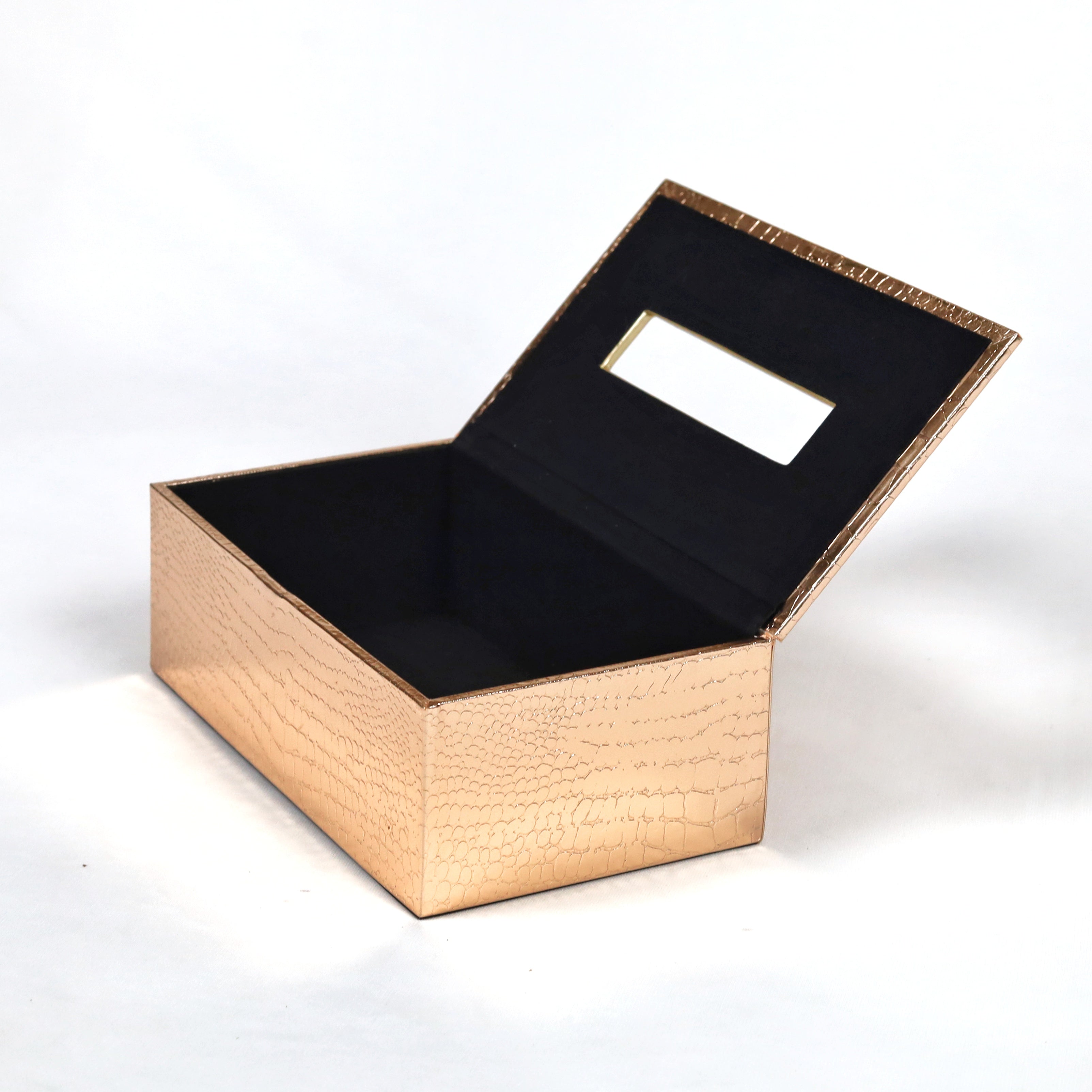 Minimalist leather tissue box for contemporary decor